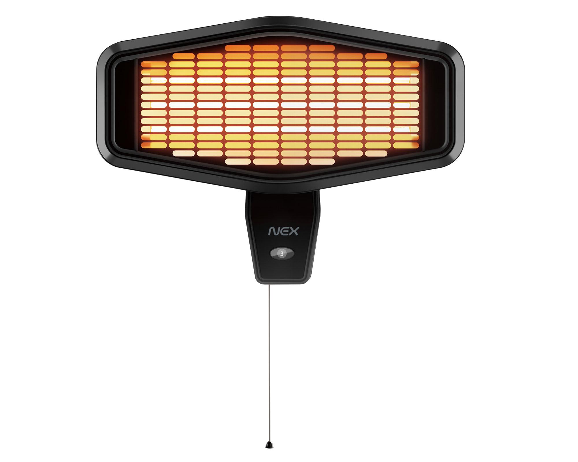 Estufa patio Heater pared PHHT03 2000W-0