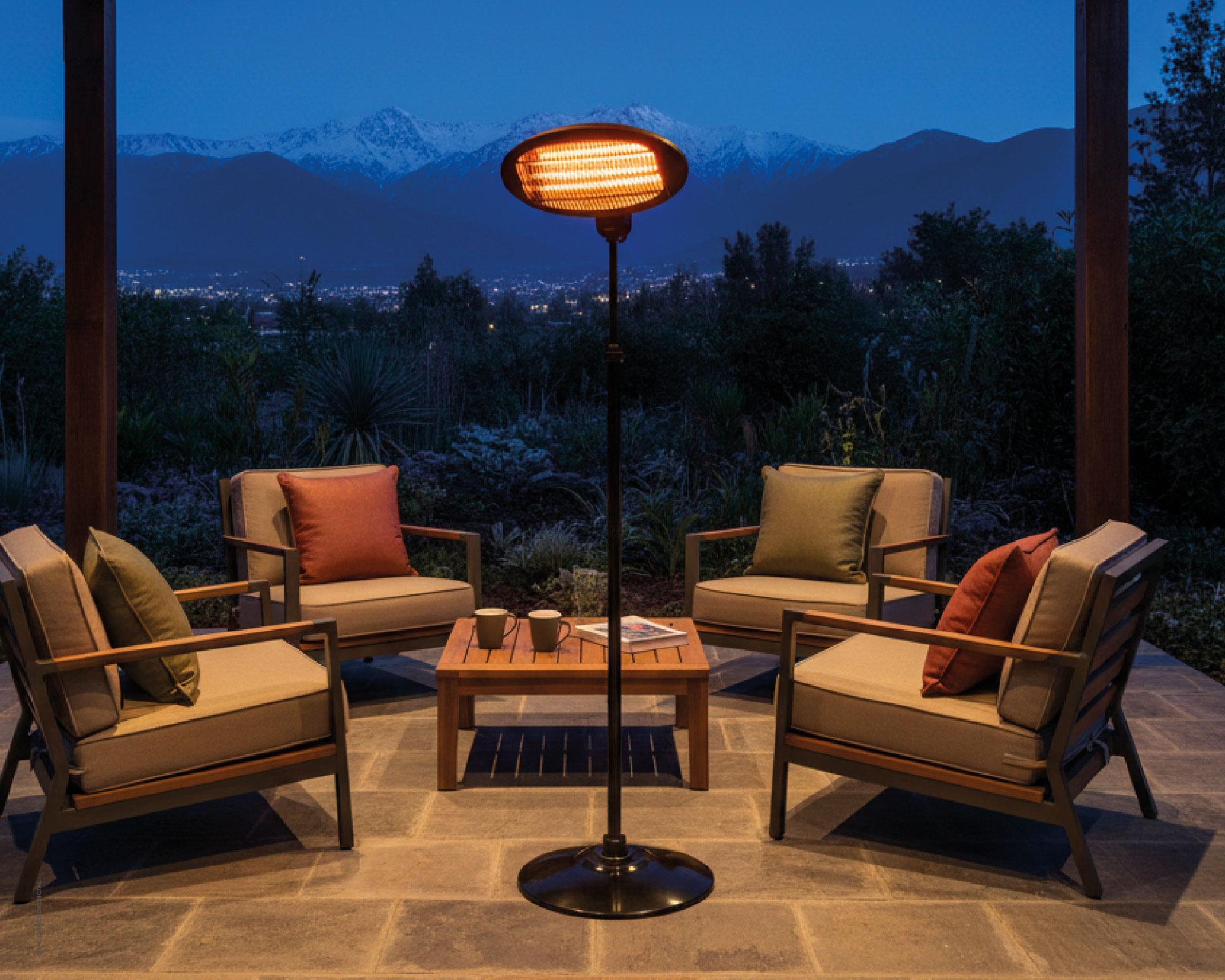 Estufa patio Heater pedestal PHSTBA 1750W-6
