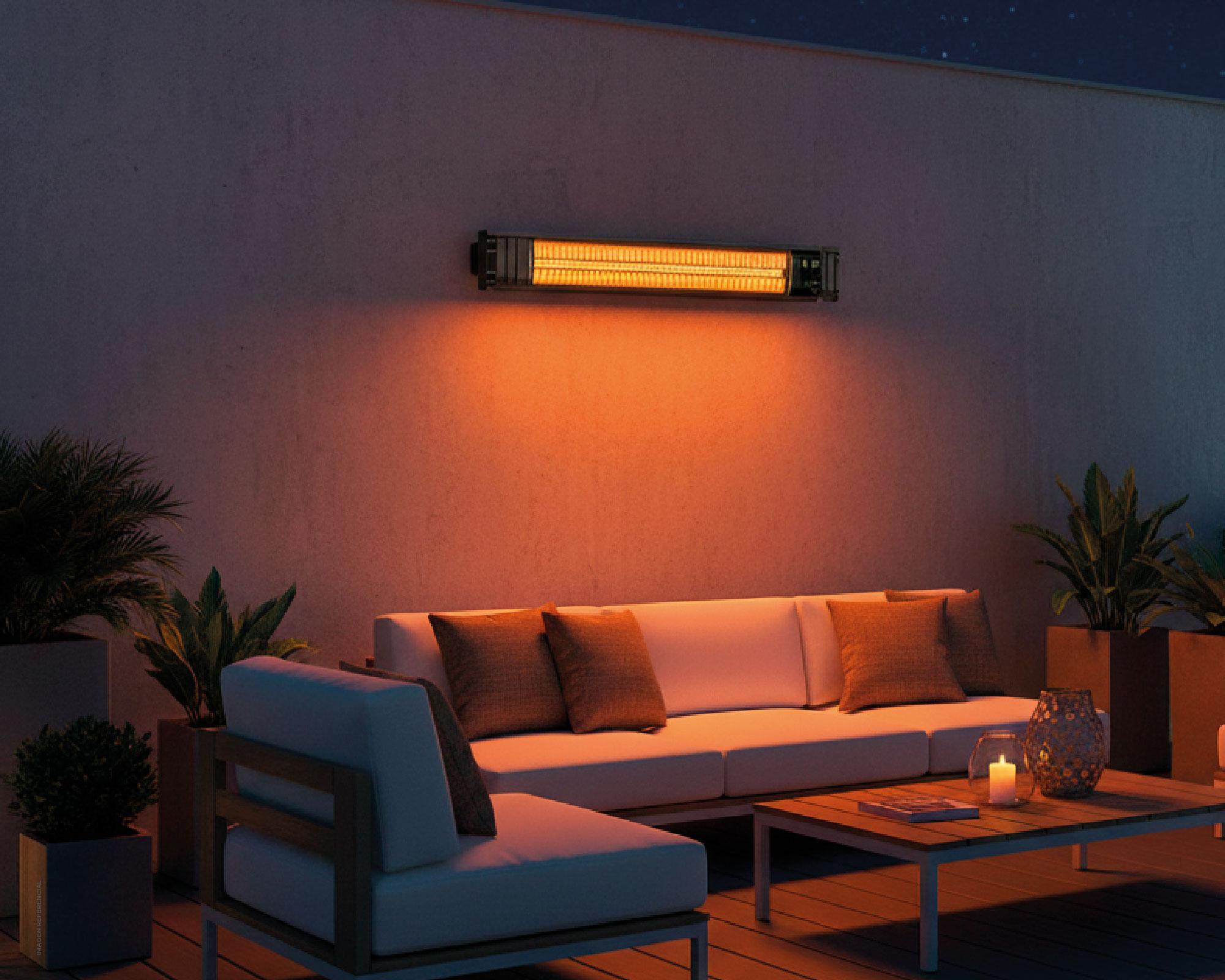 Estufa patio Heather Wall 1800 W PHWALL20B-5