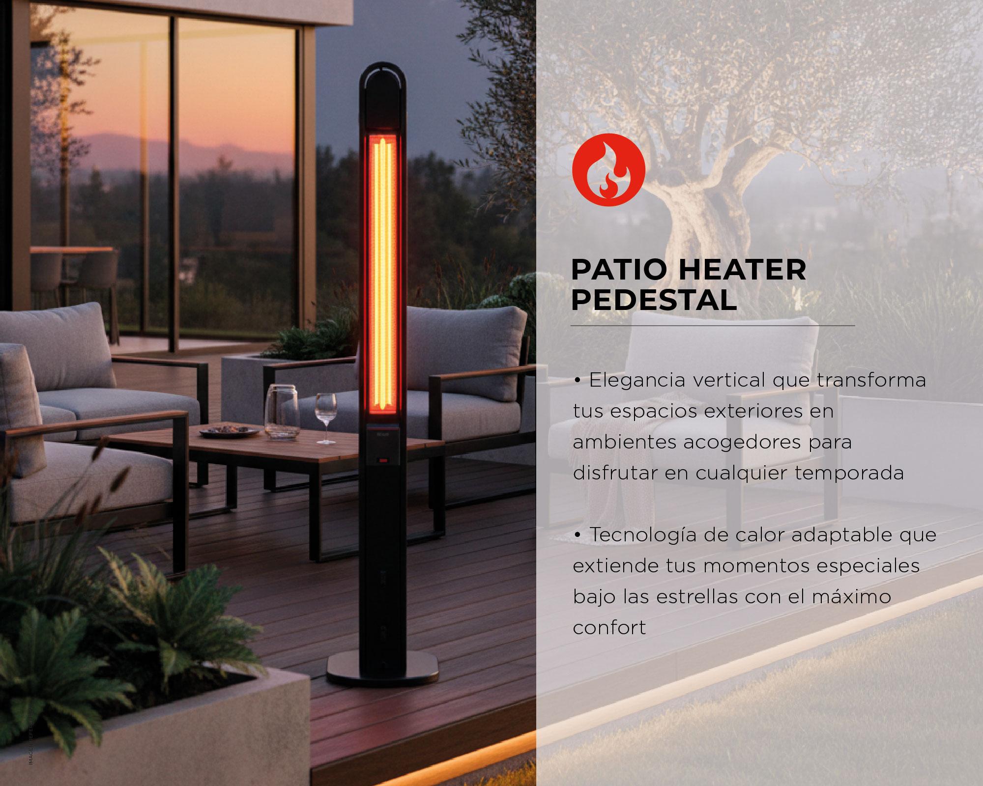 Estufa patio pedestal PHSTL-6