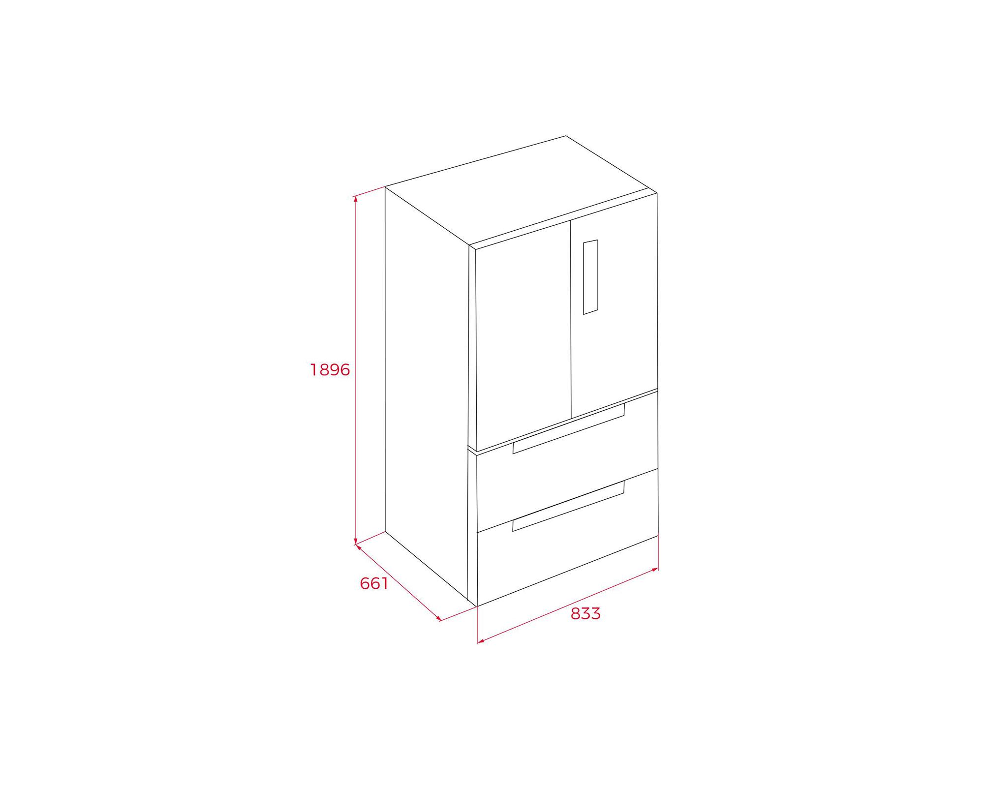 Refrigerador French Door RFD 77825 SS 516 lt-5