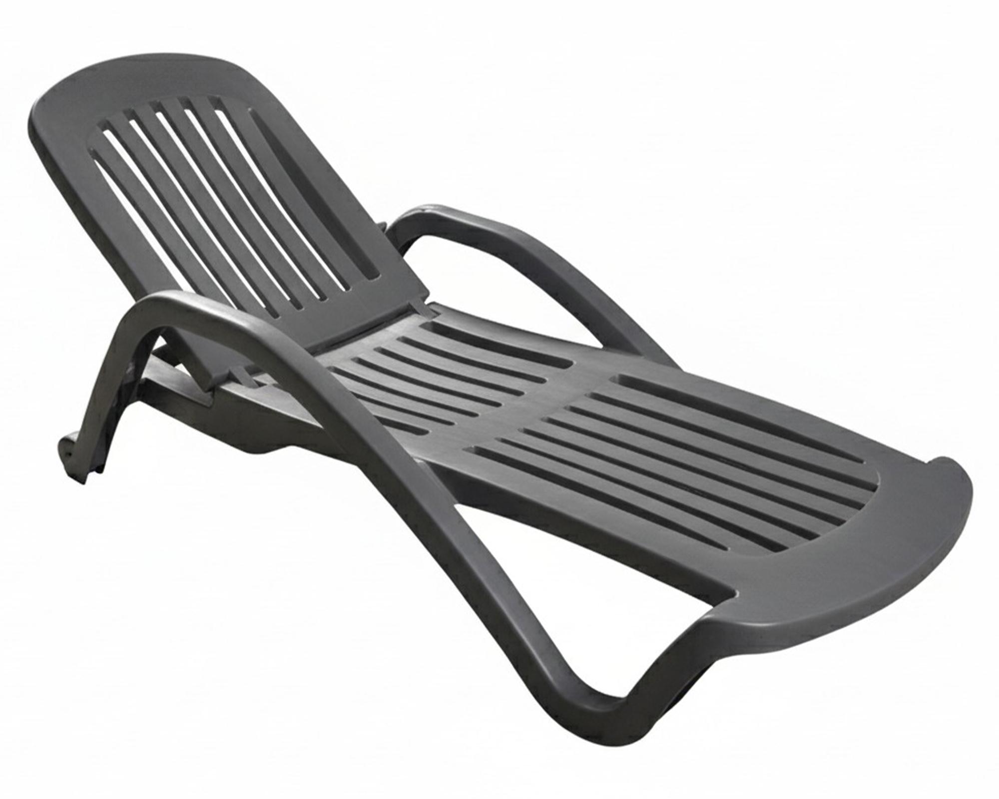 Reposera Ibiza gris 193.2x71x45.5 cm-0