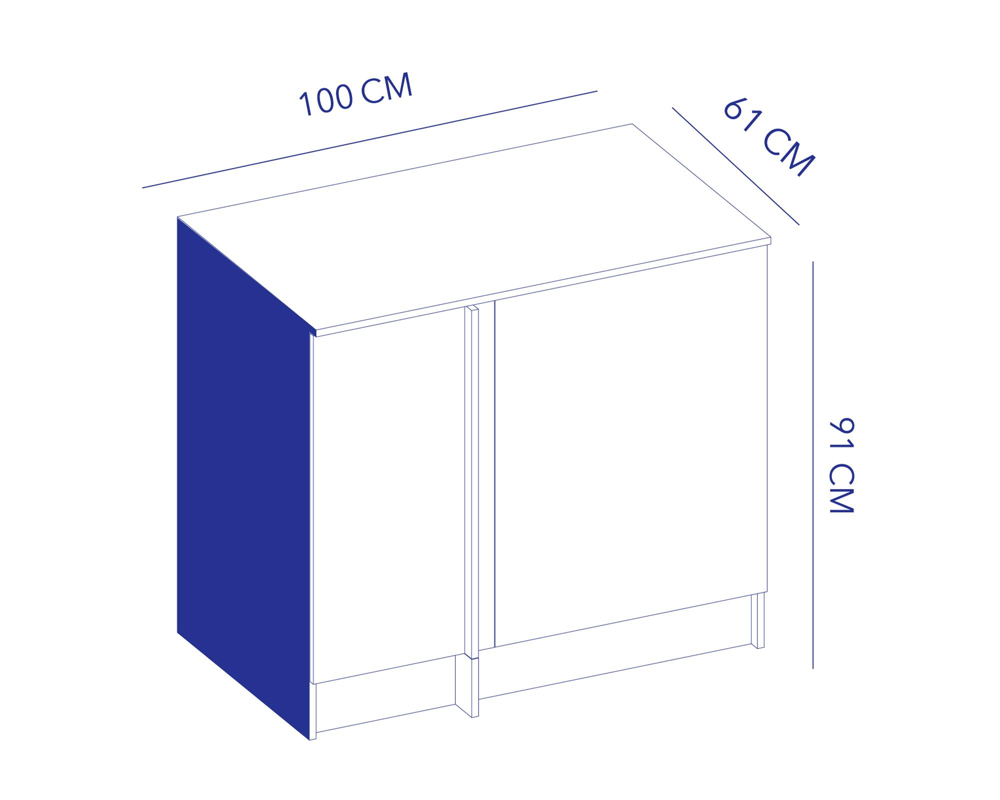 Mueble base cocina Andes blanco-3