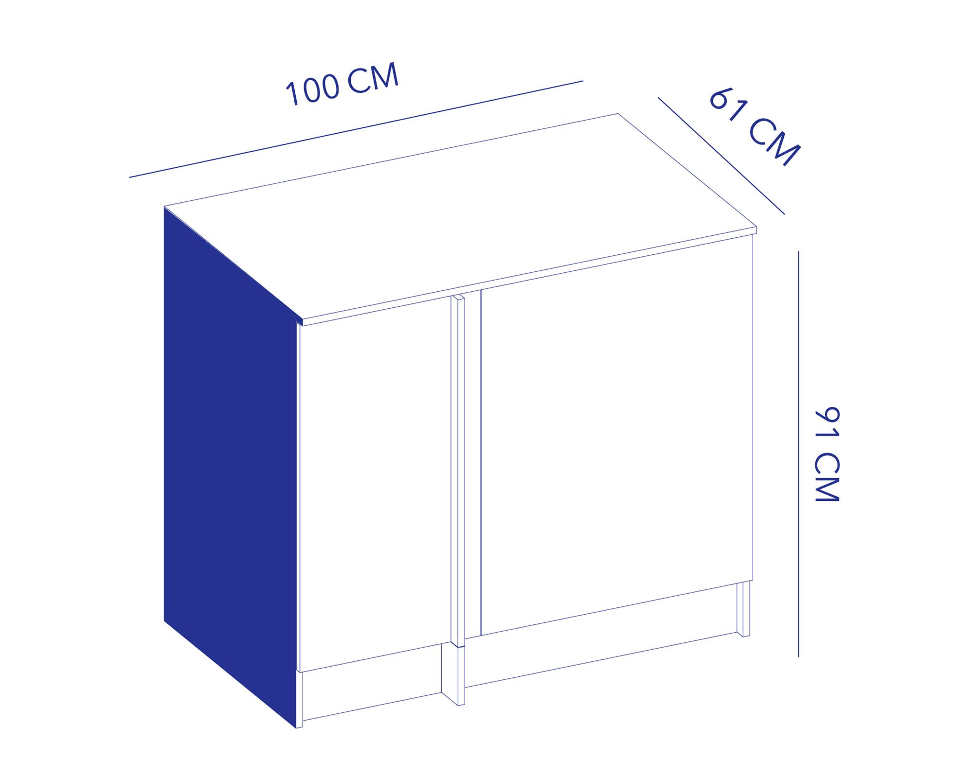 Mueble base cocina Andes blanco/carvalo-3