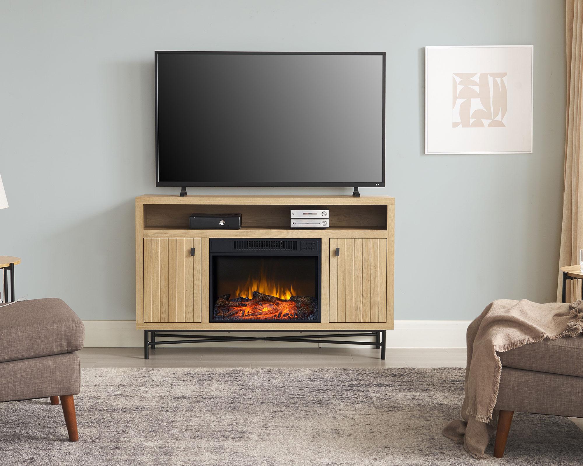Estufa mueble TV 60'' 1500W-6