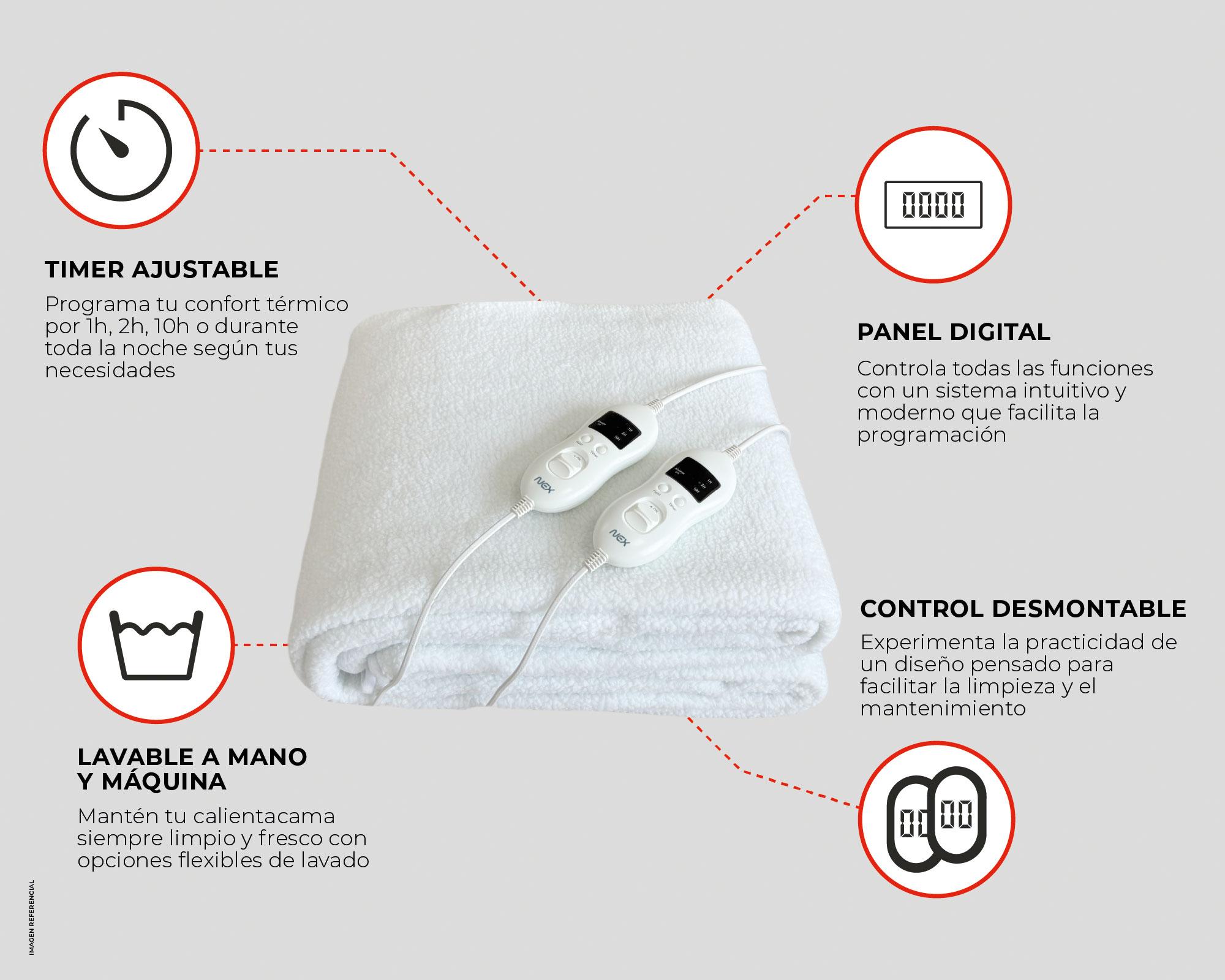 Calientacamas 2 plazas Premium CC003OI24-N-7