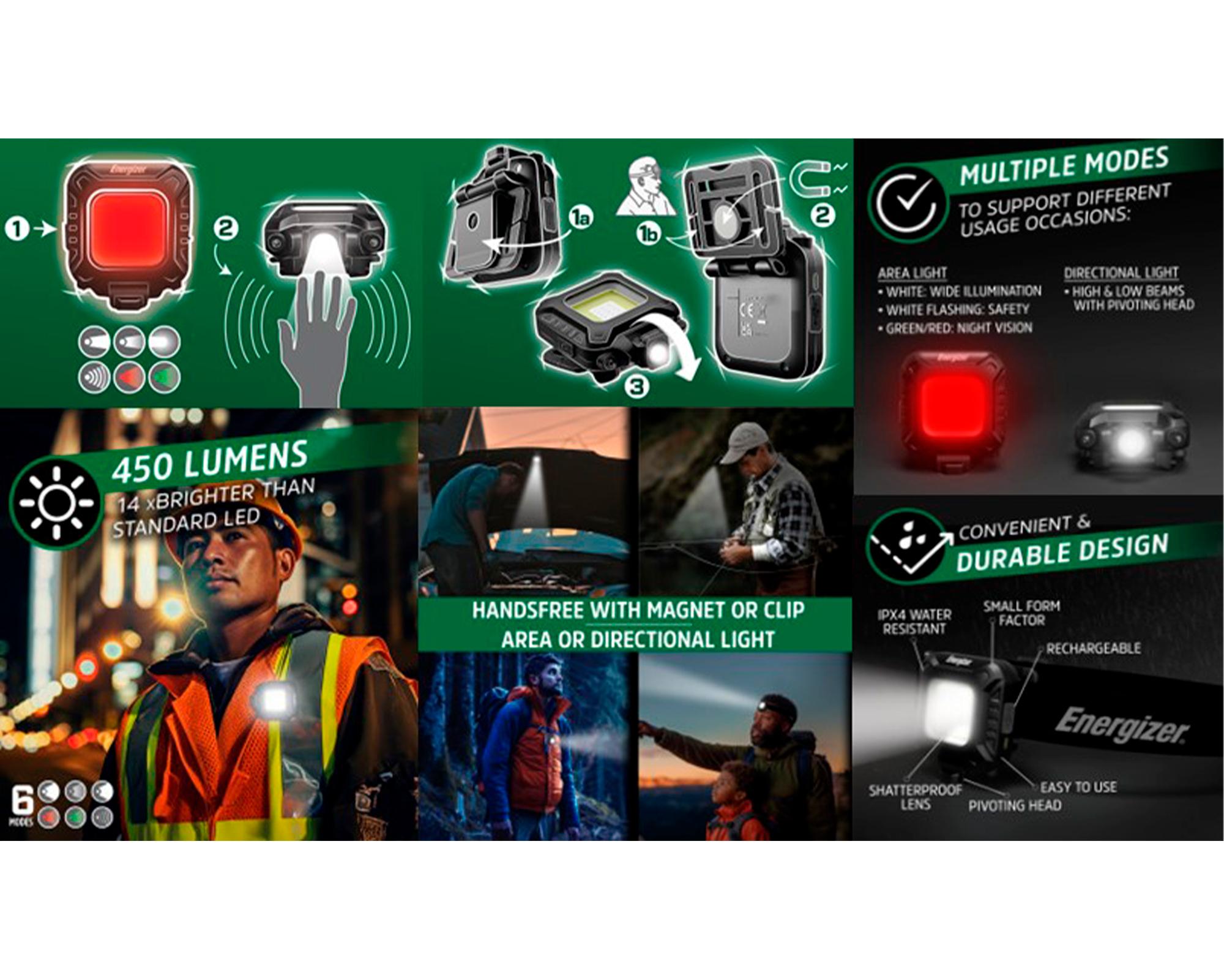 Linterna multifuncional recargable HFCALP-2