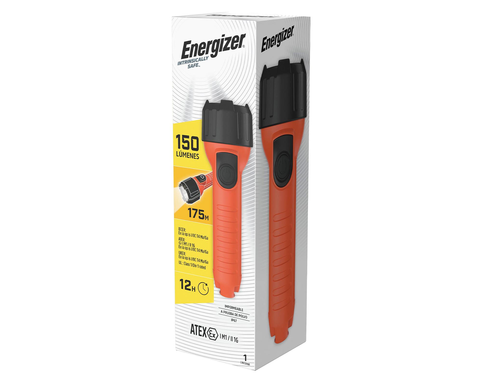 Linterna de mano ISHD32 + 2 pilas AA-2