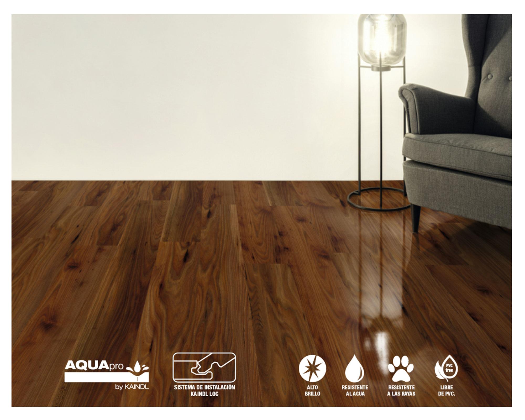 Piso flotante AquaPro Easy Touch Olmo Lucia 8mm 15.9x138.3 cm 2.2m2-3
