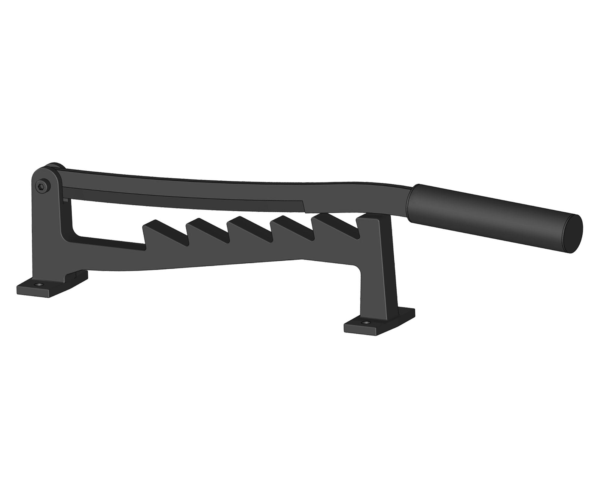 Cortador de leña pared/suelo negro-2