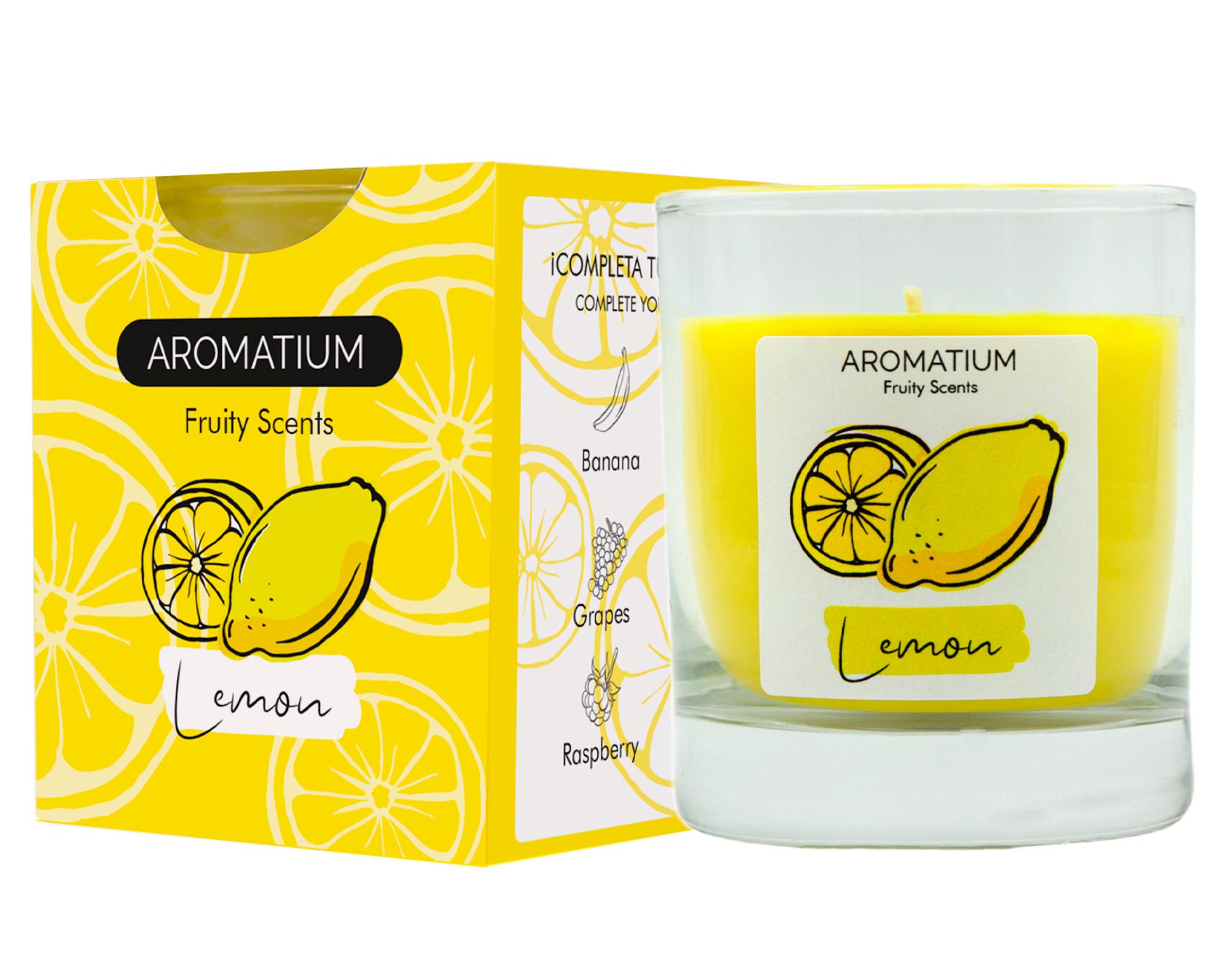 Vela Fruity scents vaso aroma limón 190 g-1