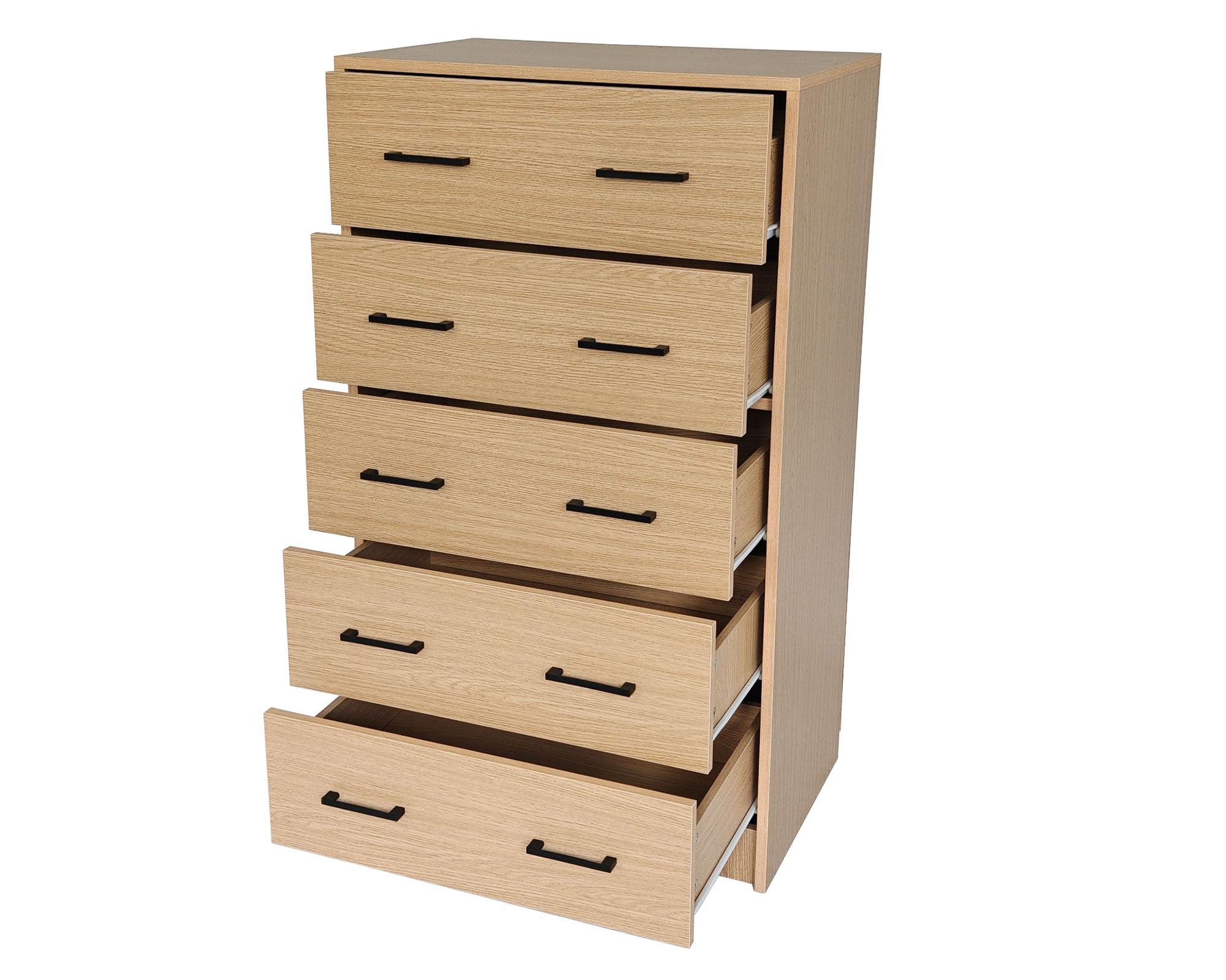 Cómoda Hill natural 5 cajones-3