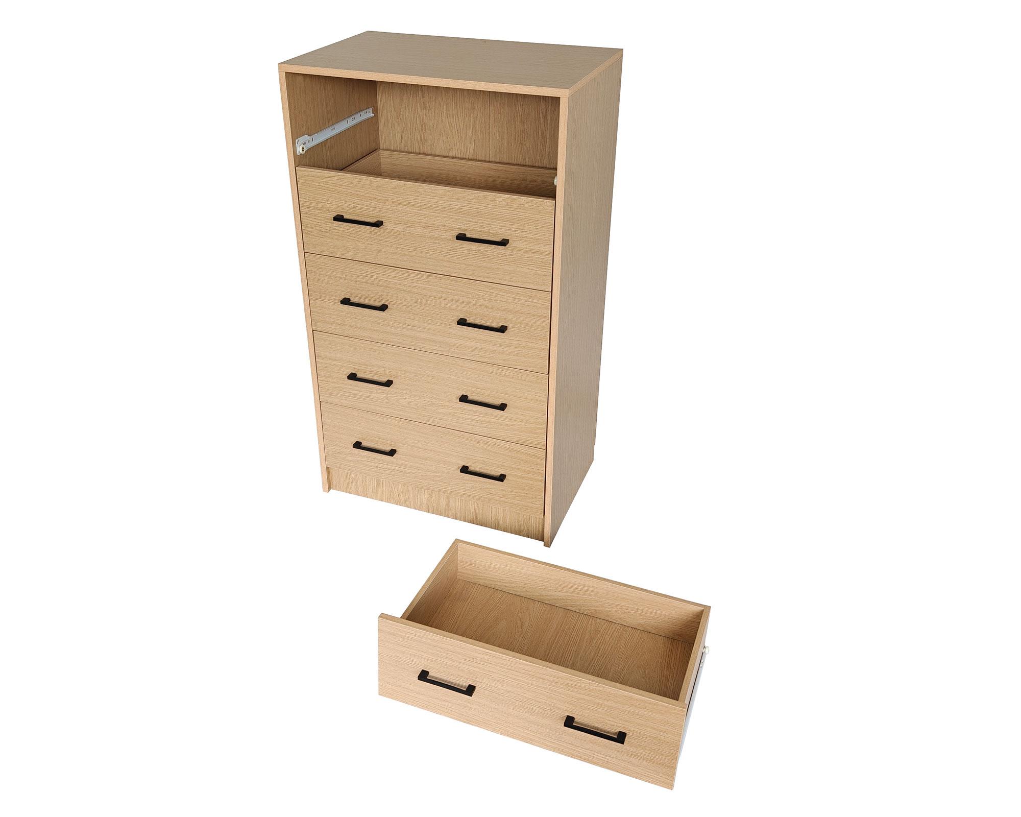 Cómoda Hill natural 5 cajones-4