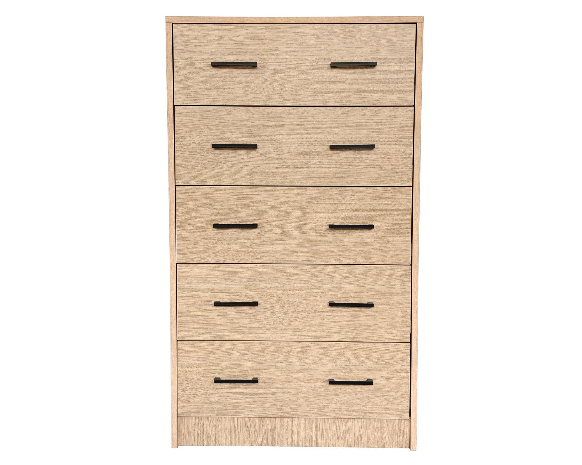 Cómoda Hill natural 5 cajones-0