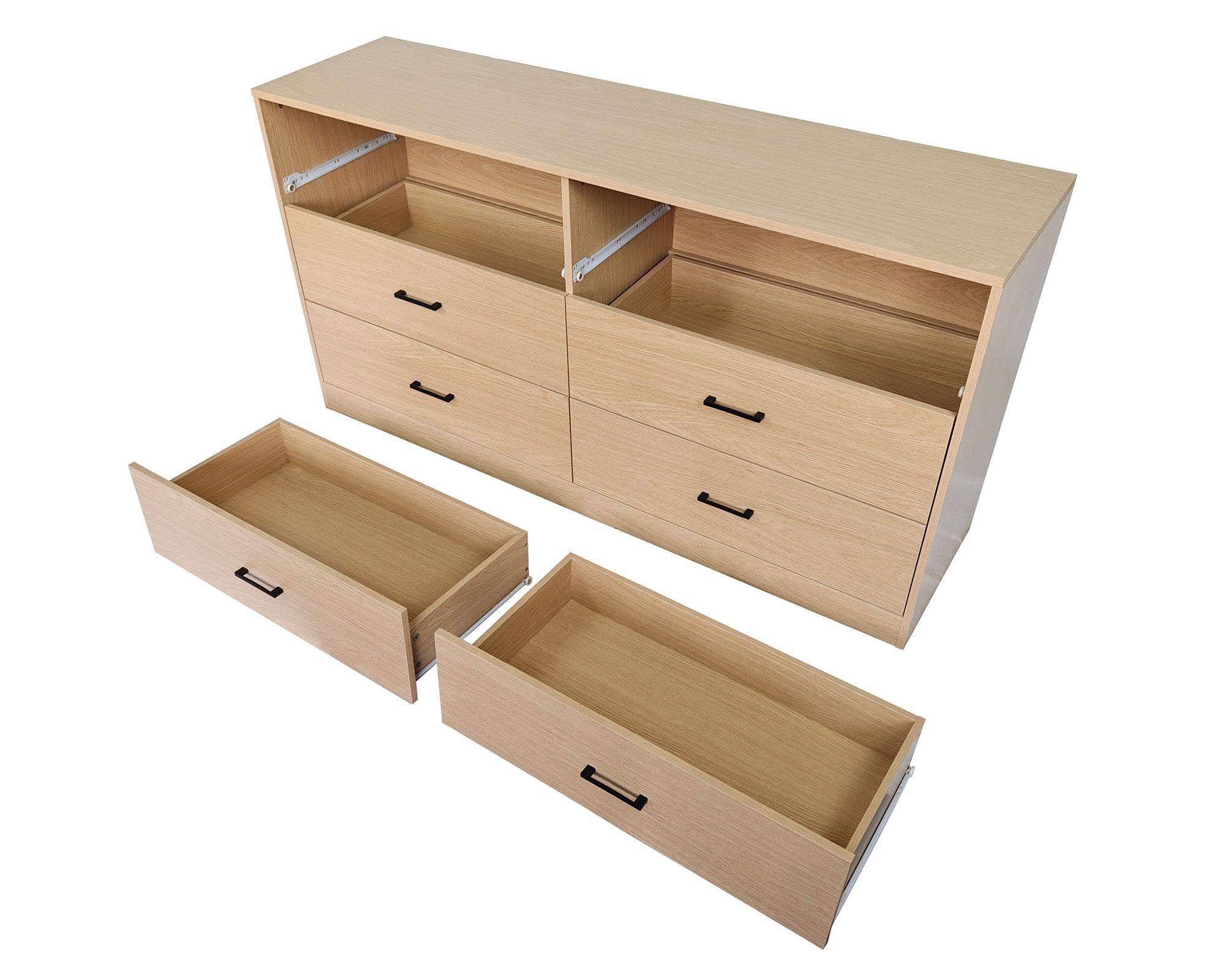 Cómoda Hill natural 6 cajones-4