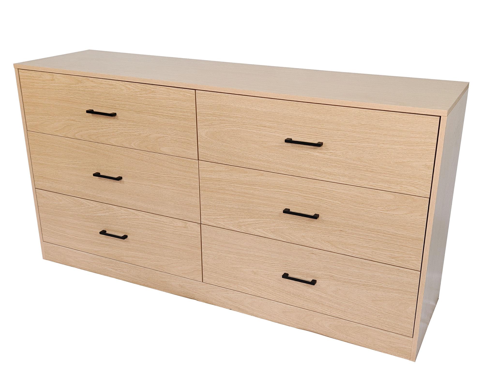 Cómoda Hill natural 6 cajones-0
