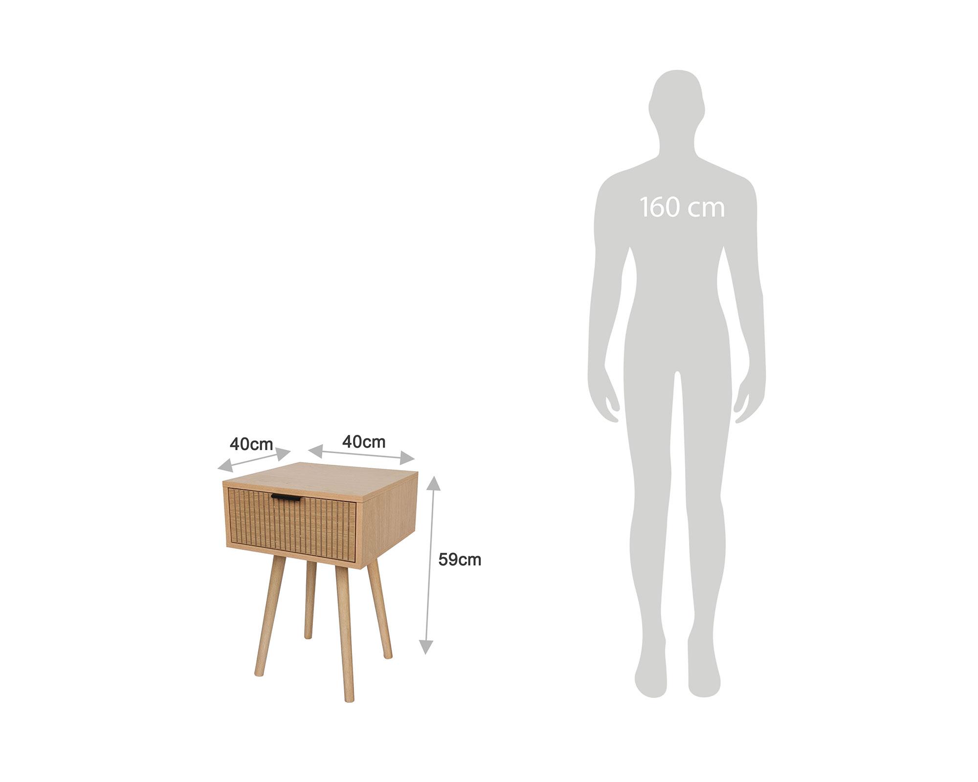 Velador Goja natural 1 cajón-7