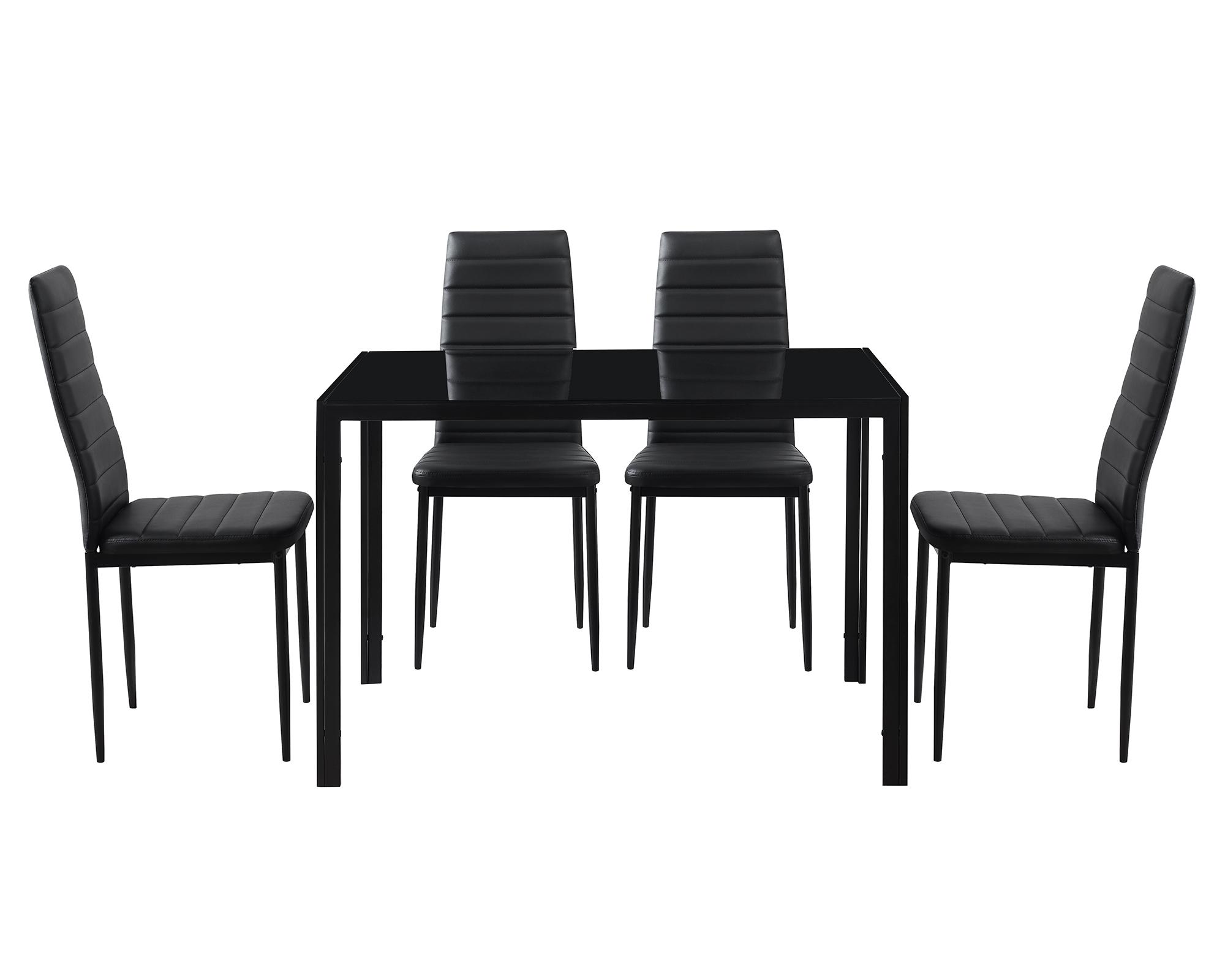 Comedor Bruno 4 sillas 75x110x70 cm-2
