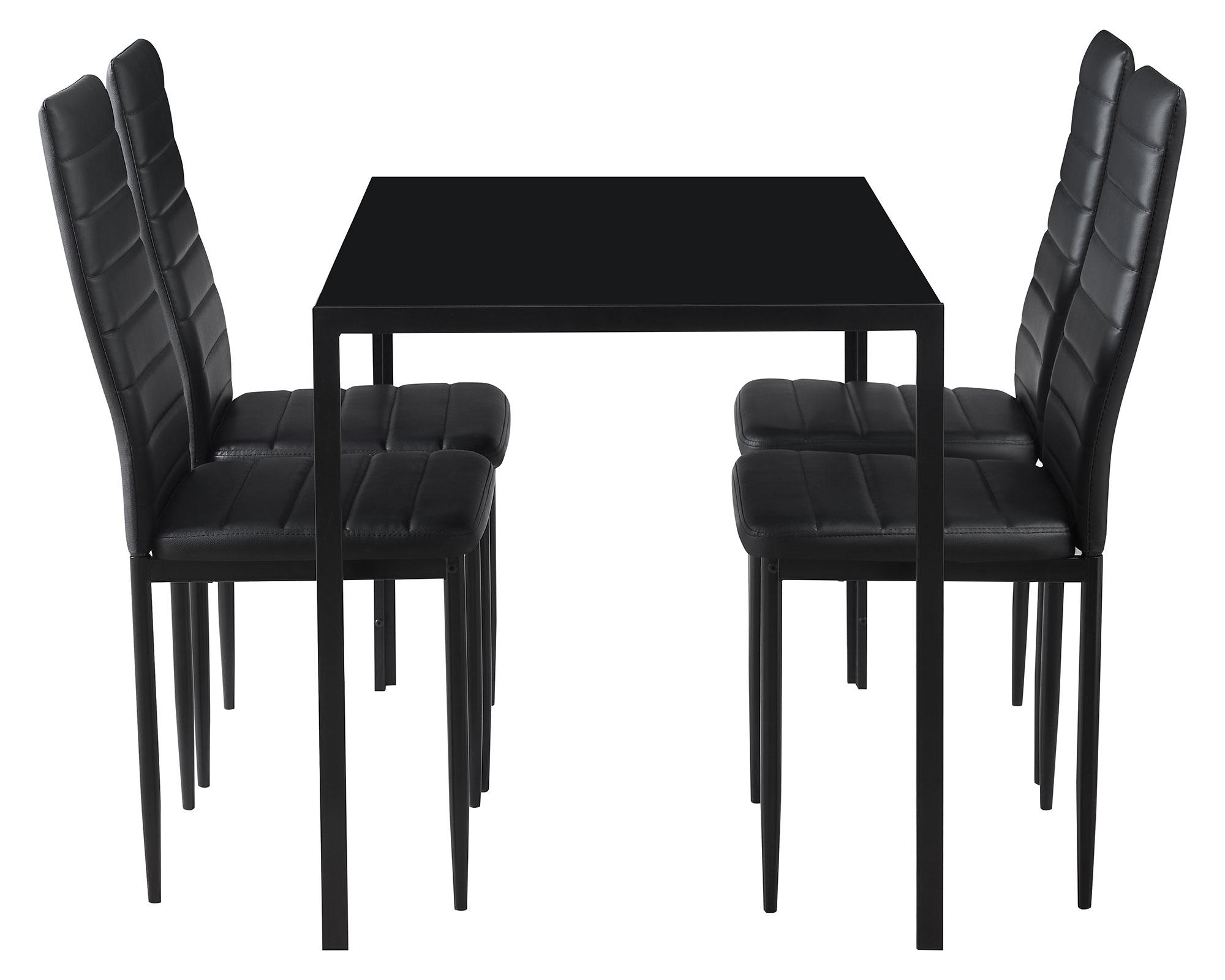 Comedor Bruno 4 sillas 75x110x70 cm-2