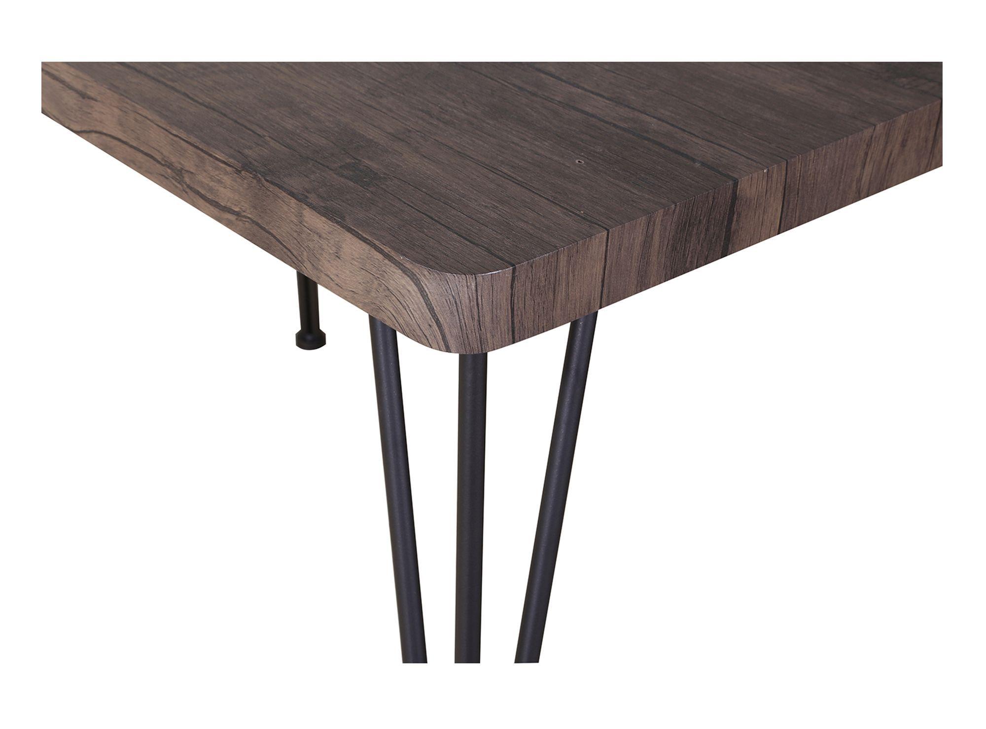 Comedor Amalio 4 Sillas café 75x110x70 cm-8