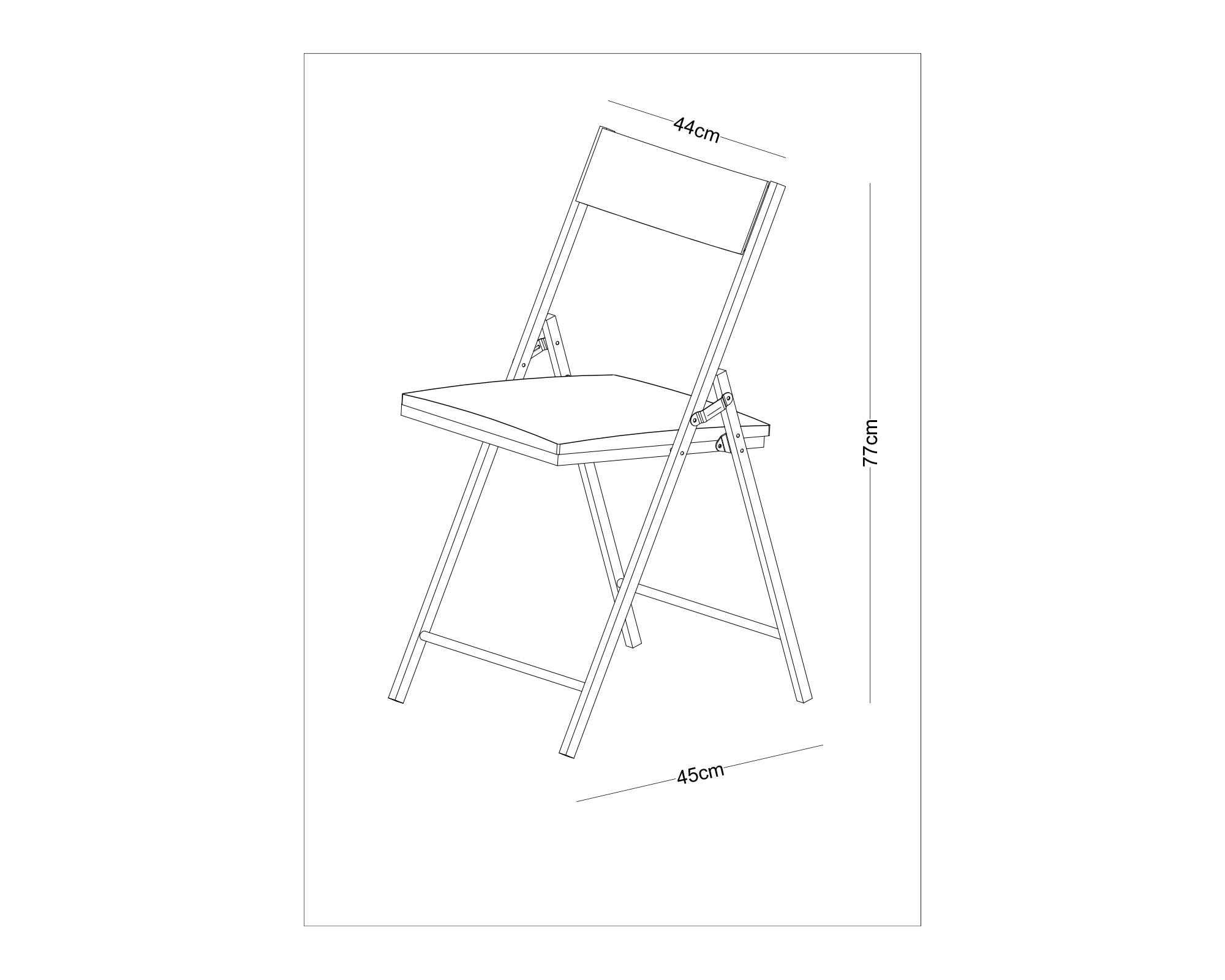 Silla plegable evento cuadrado negro-2
