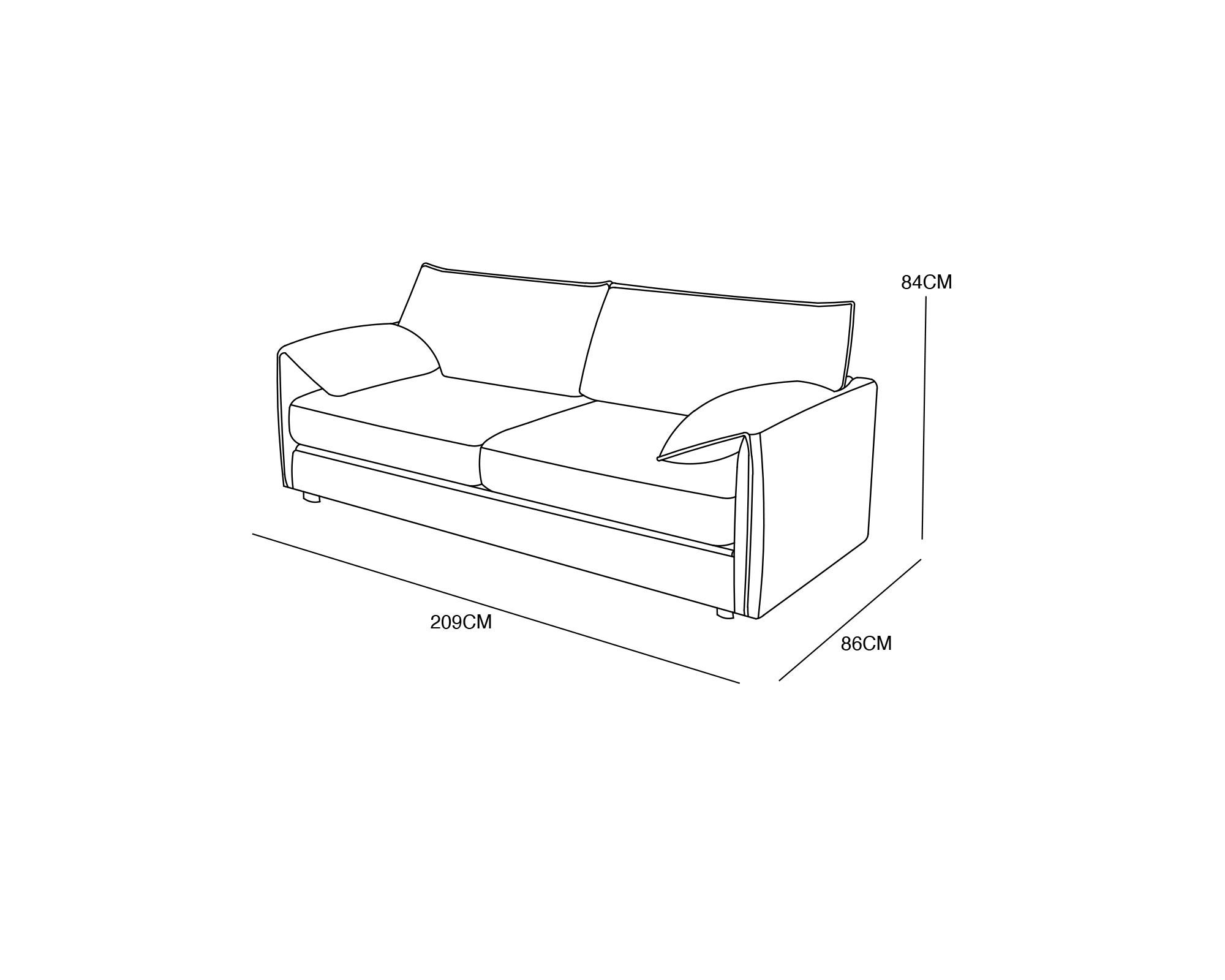 Sofá cama Tom gris-8