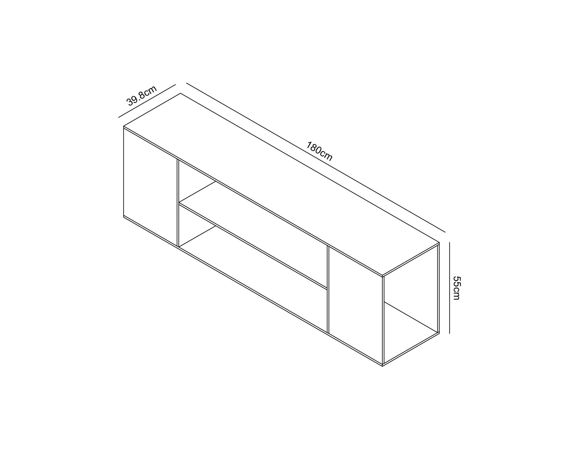 Rack TV Osaka negro-5