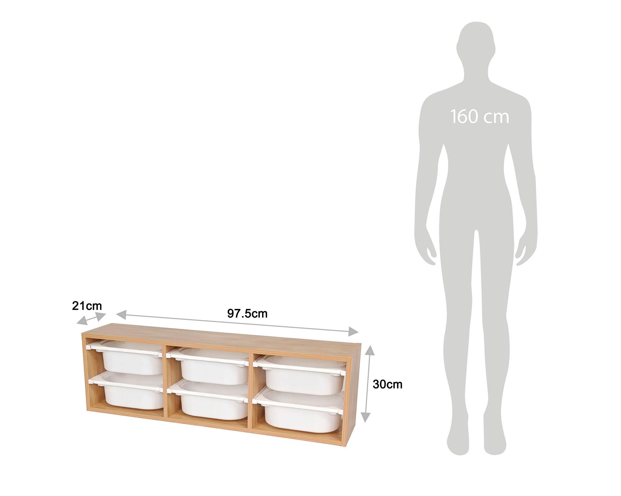 Mueble organizador Grace natural-6