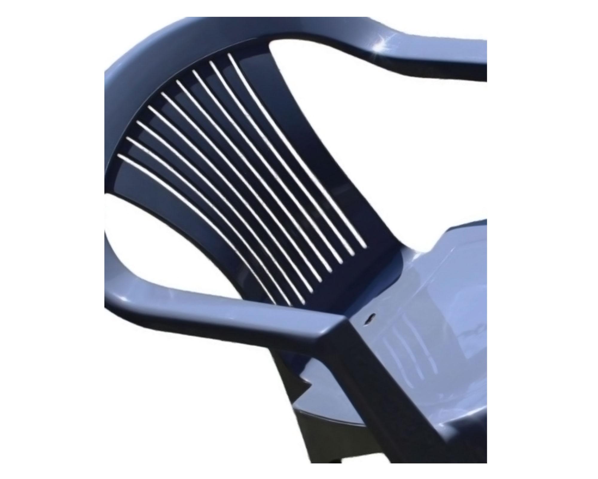 Silla de exterior Milán gris-3