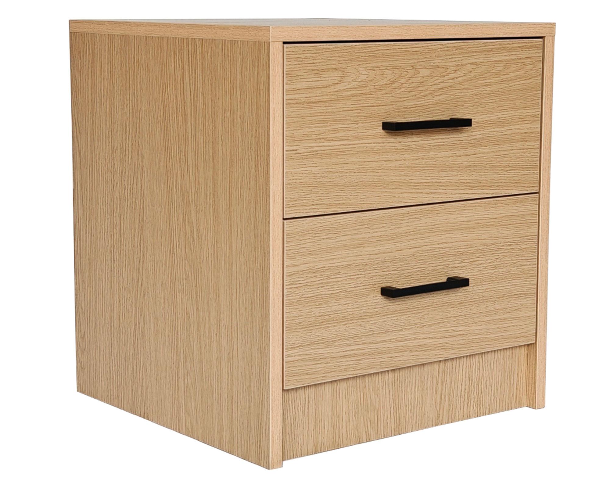 Velador Hill natural 2 cajones-2