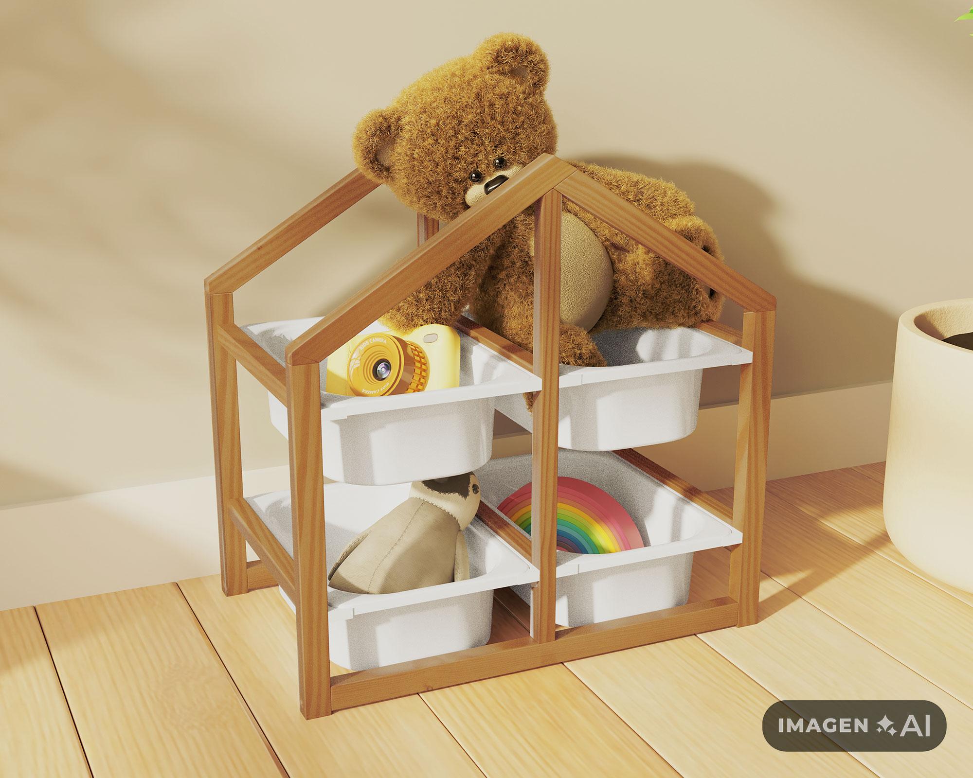 Mueble casita Grace 4 cajas-4