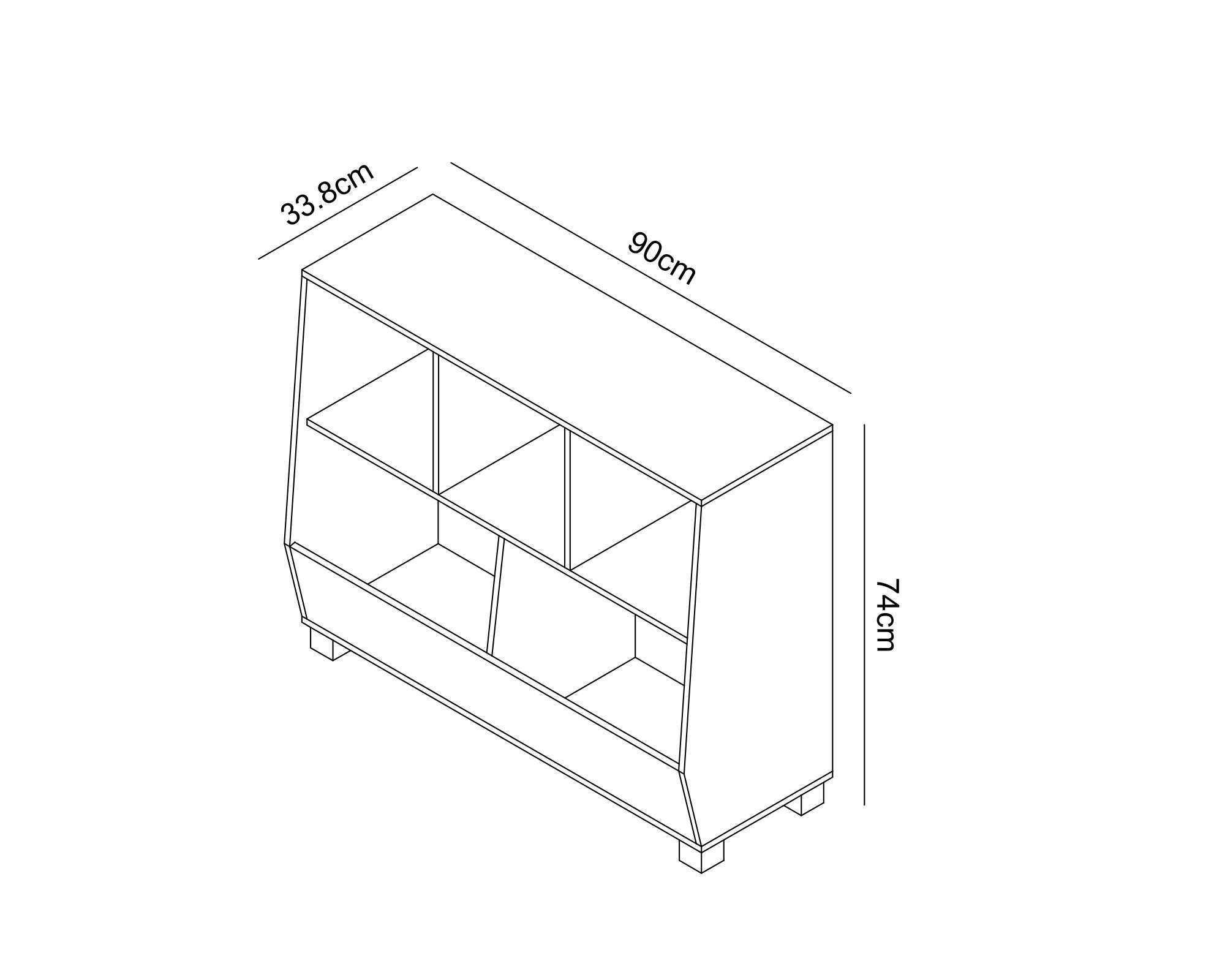 Mueble Organizador Natural Grace-7