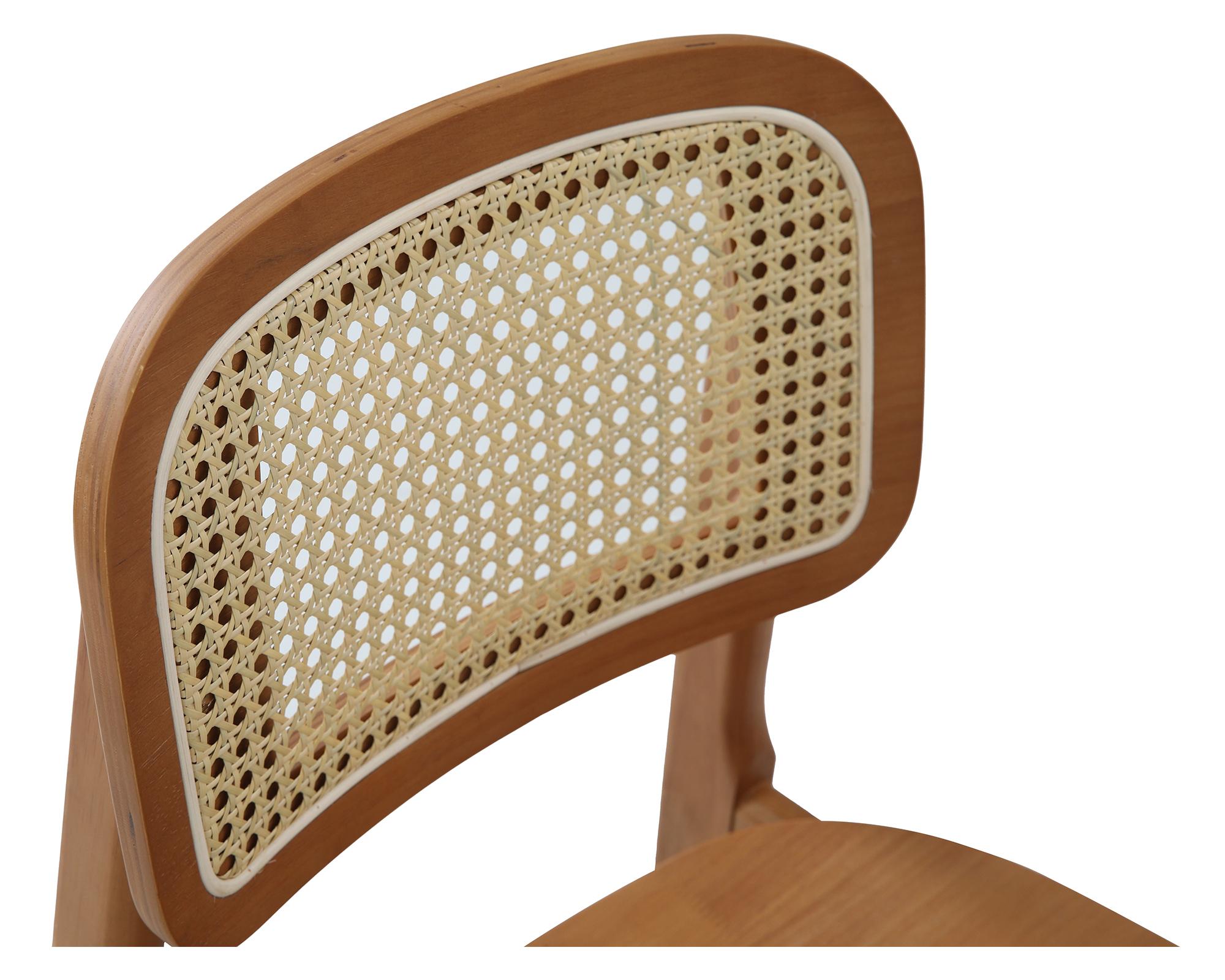 Silla madera con ratán-2