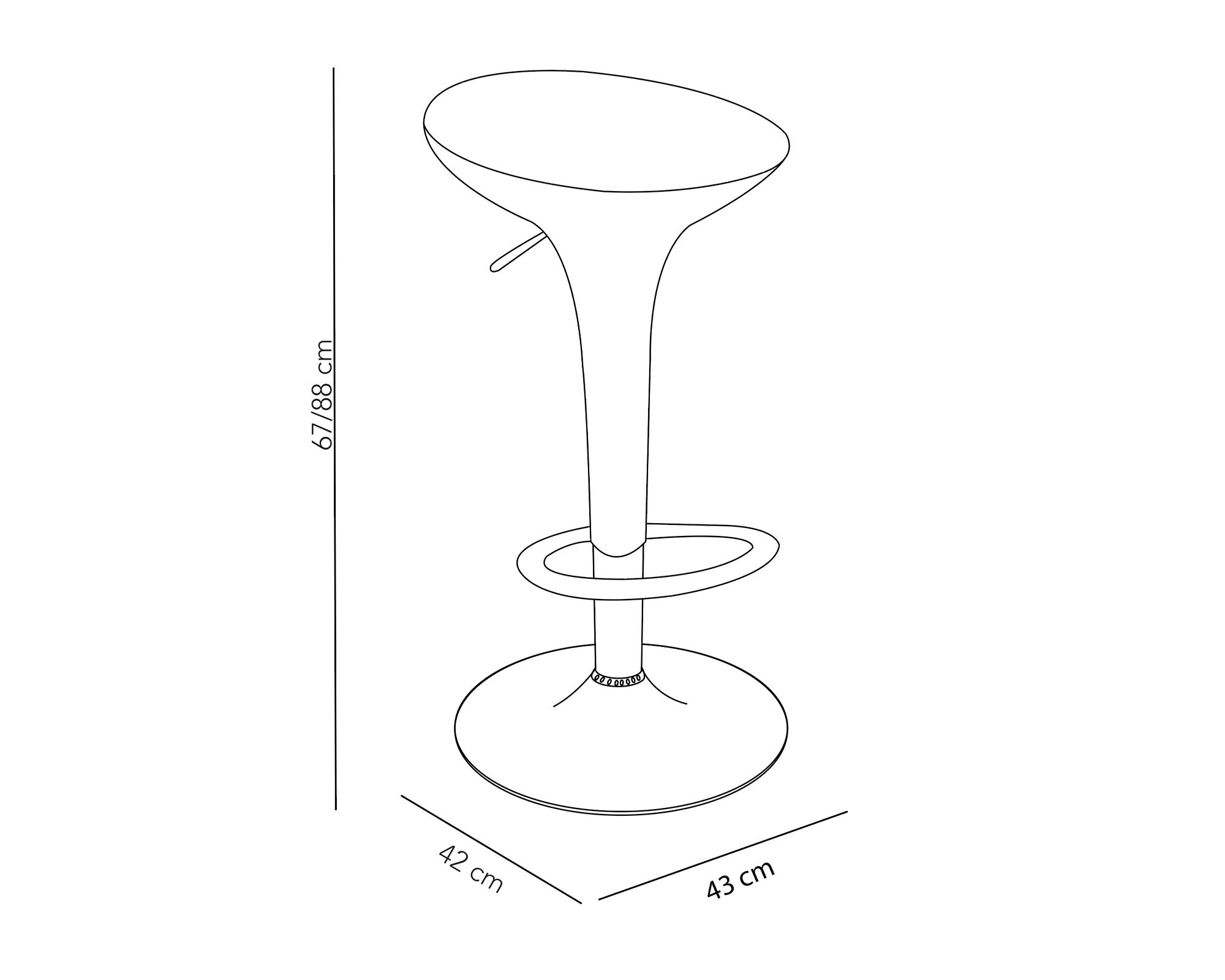 Silla bar Verona blanco 2 unidades-6