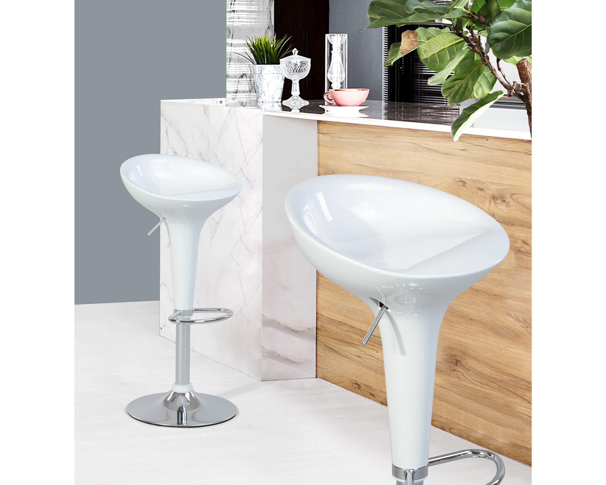 Silla bar Verona blanco 2 unidades-4