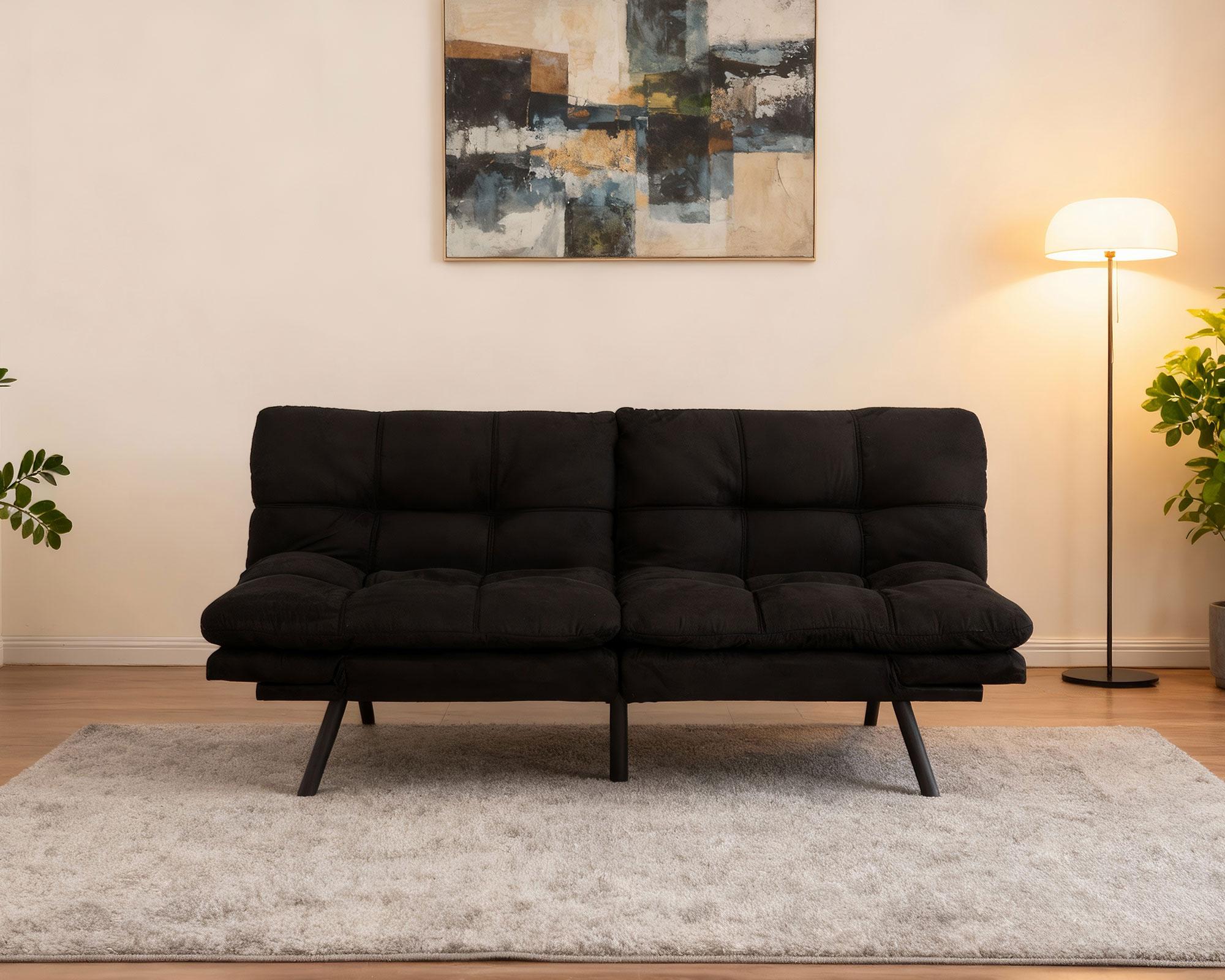 Futón Koda negro 2 plazas-3