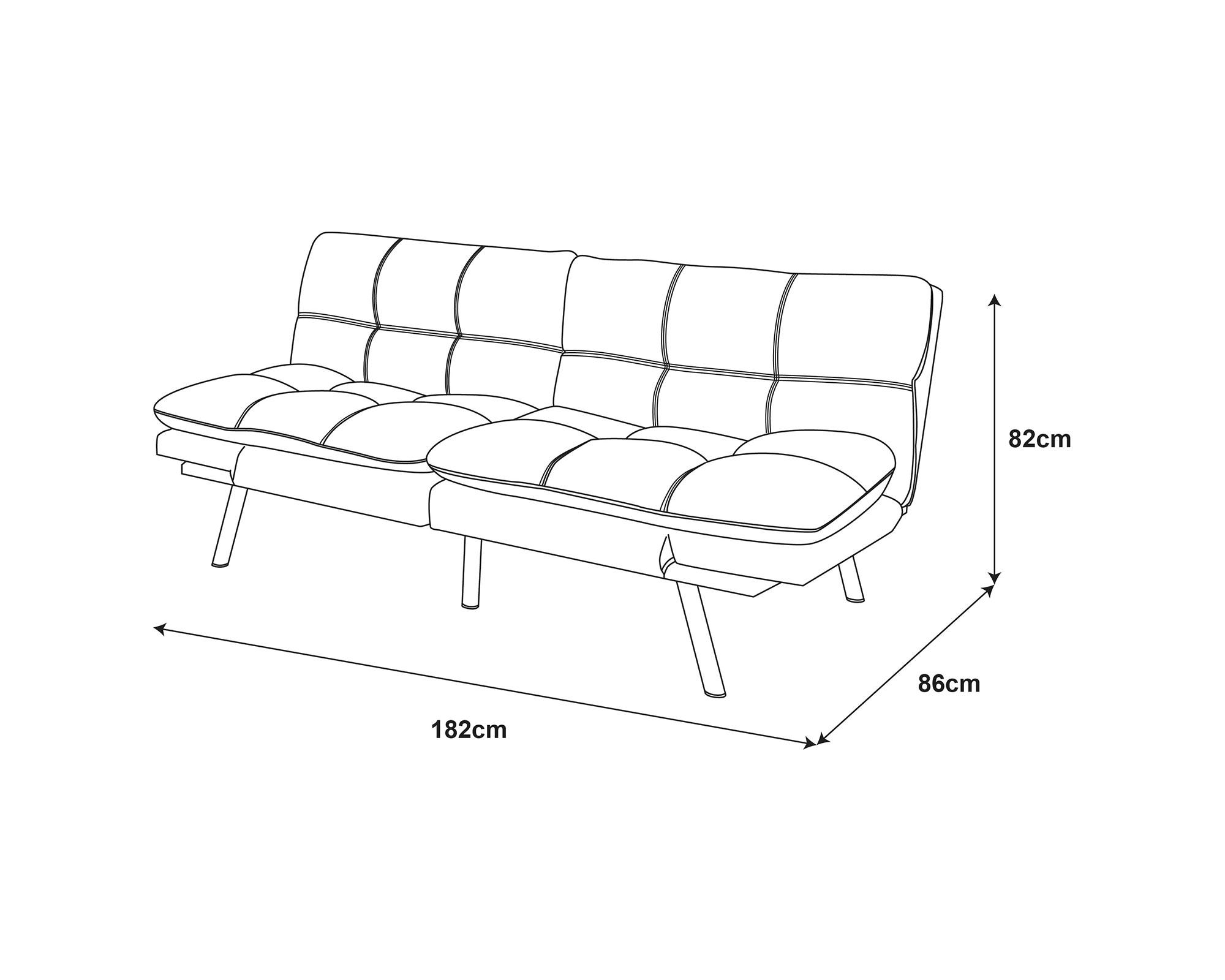 Futón Koda negro 2 plazas-5