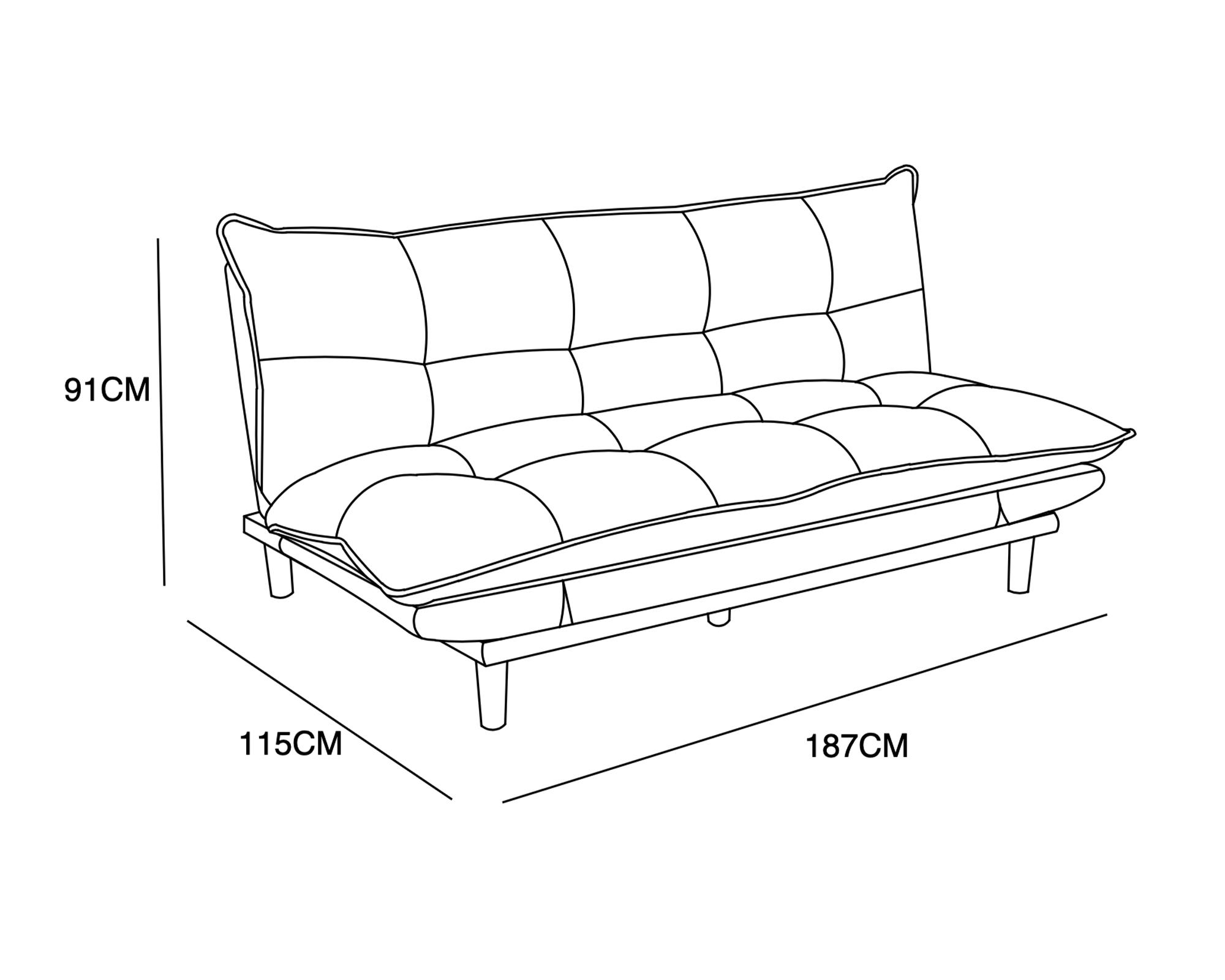 Futón Kiara gris-10