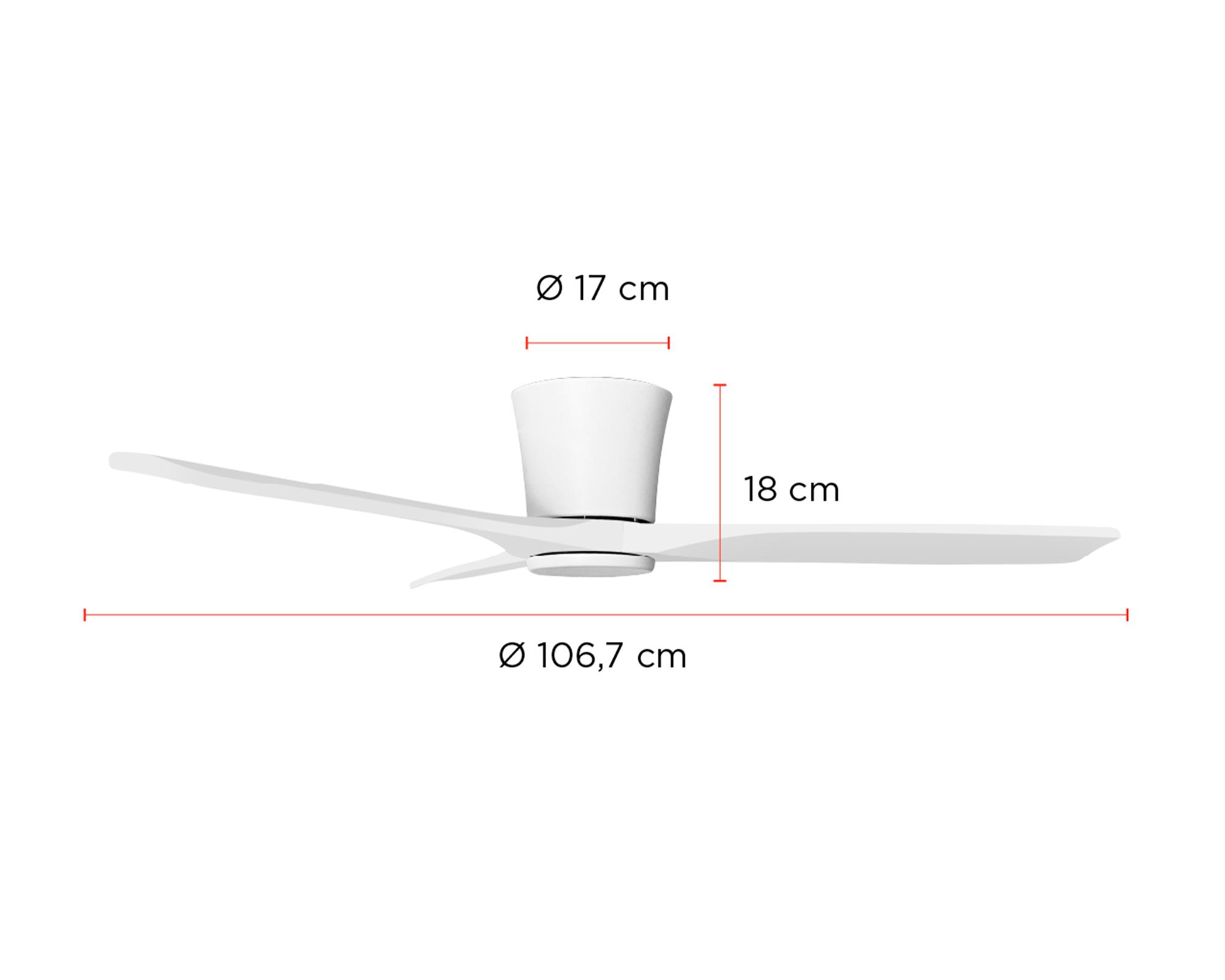 Ventilador de techo Hydra blanco 42” 38 W-2