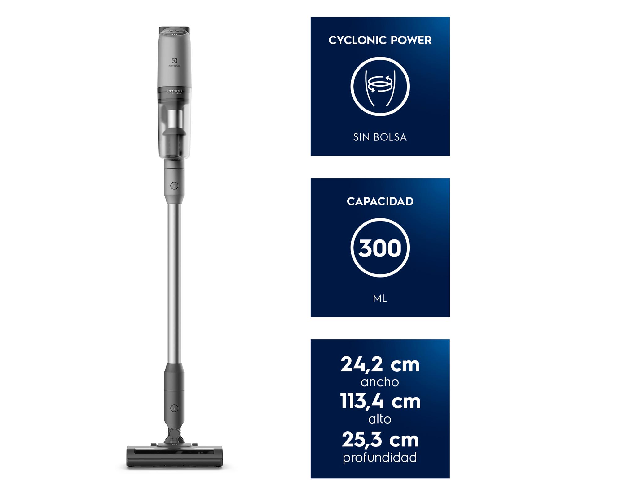 Aspiradora vertical inalámbrica 150W PTEC100-1