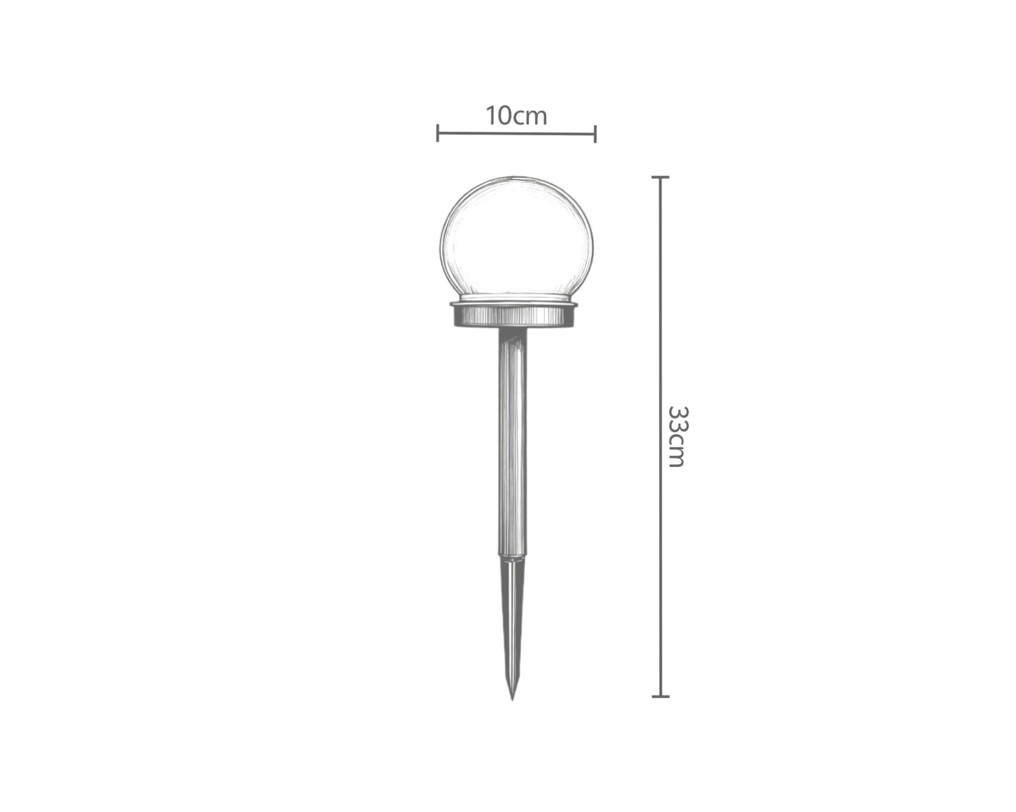 Estaca solar Esfera 33 cm-5