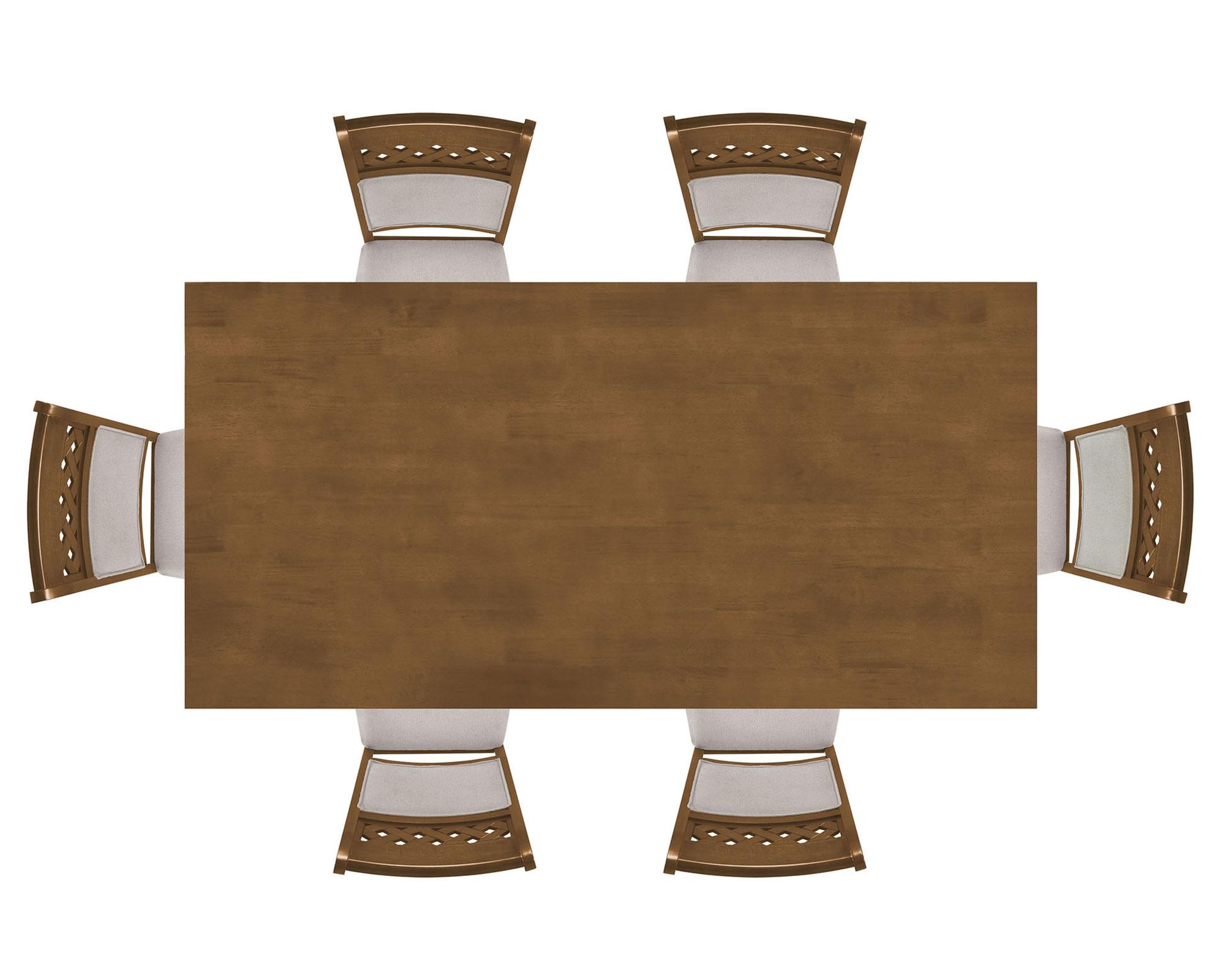 Comedor 6 Sillas Kail madera clara 75.8x90x180 cm-1
