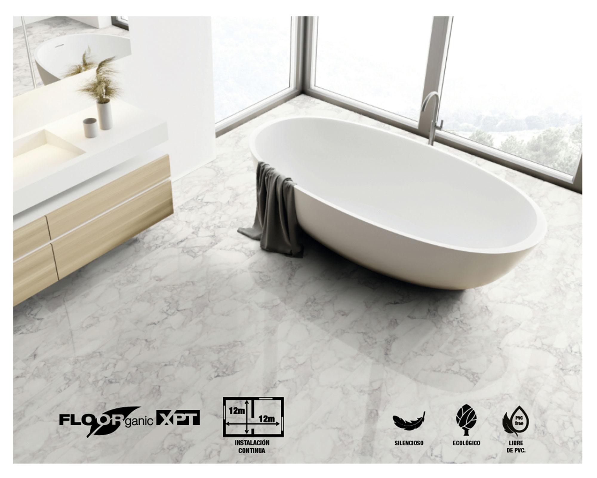 Piso flotante Floorganic XPT White 24.4x138.3 cm 2.36 m2-3