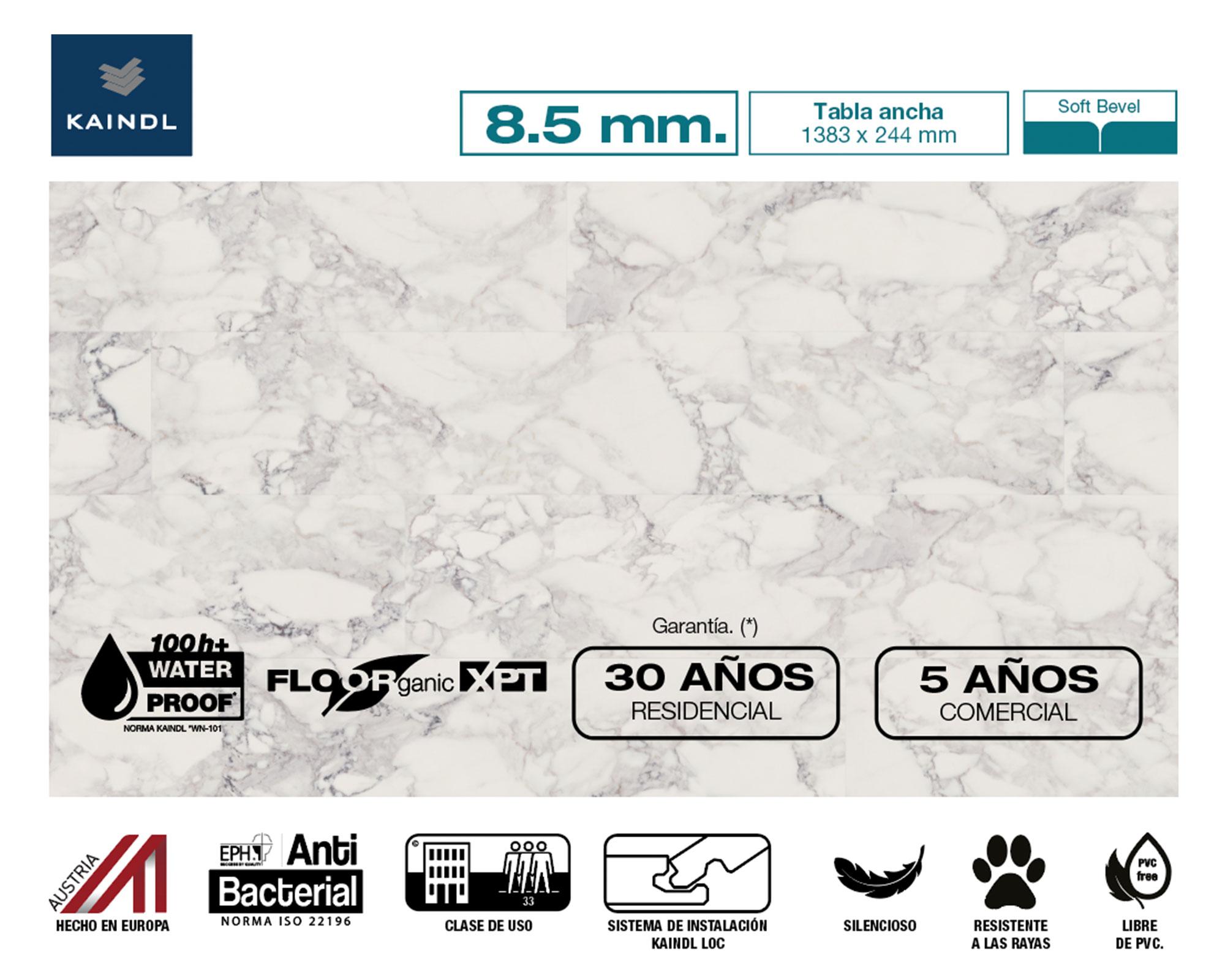 Piso flotante Floorganic XPT White 24.4x138.3 cm 2.36 m2-1