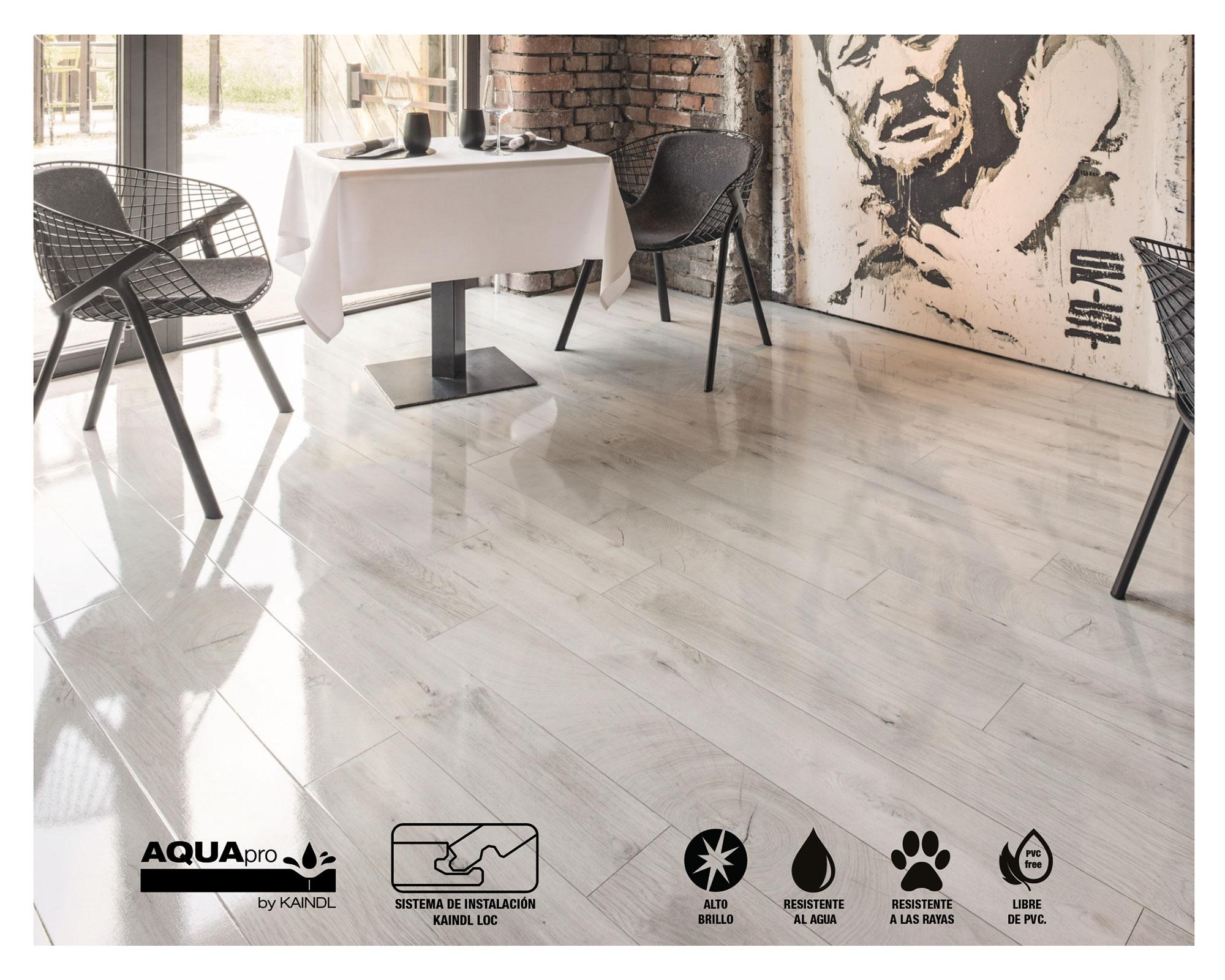Piso flotante Aquapro Snow 8 mm 2.2 m2-3