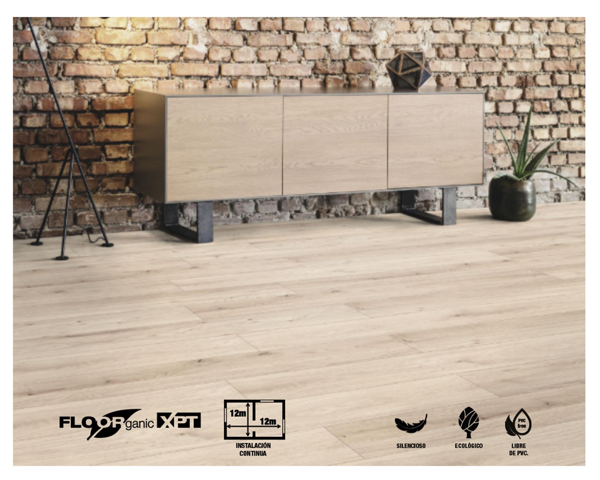 Piso flotante Floorganic XPT Cremota cotta 19.3x138.3 cm 2.14 m2-3