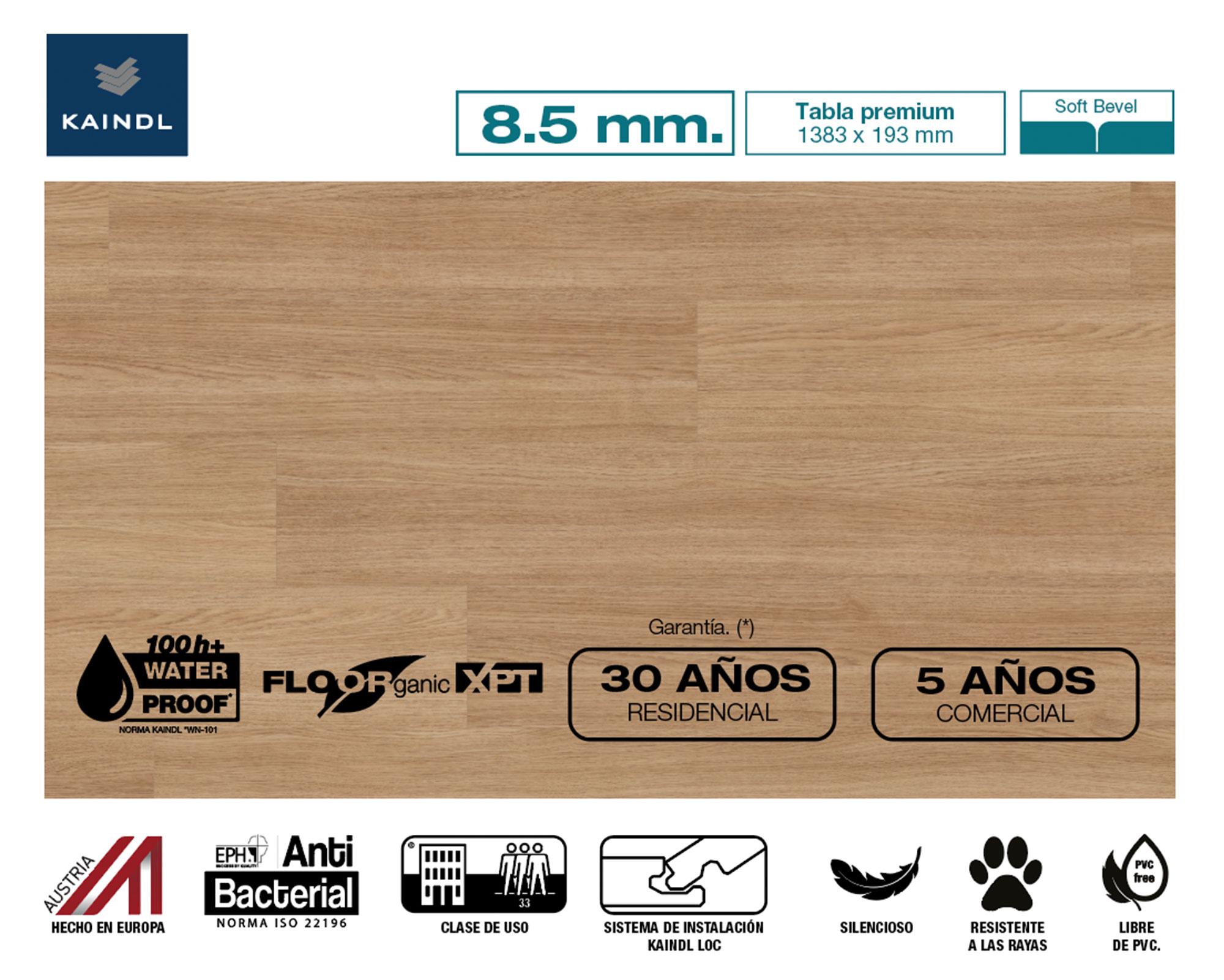 Piso flotante Floorganic XPT Vernal 19.3x138.3 cm 2.14 m2-1