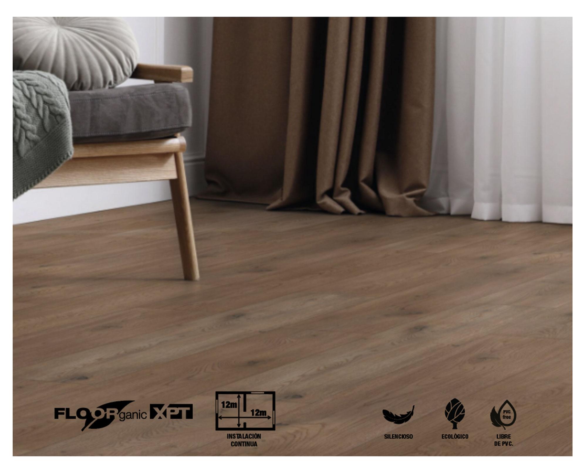 Piso flotante Floorganic XPT Tartufo 19.3x138.3 cm 2.14 m2-4