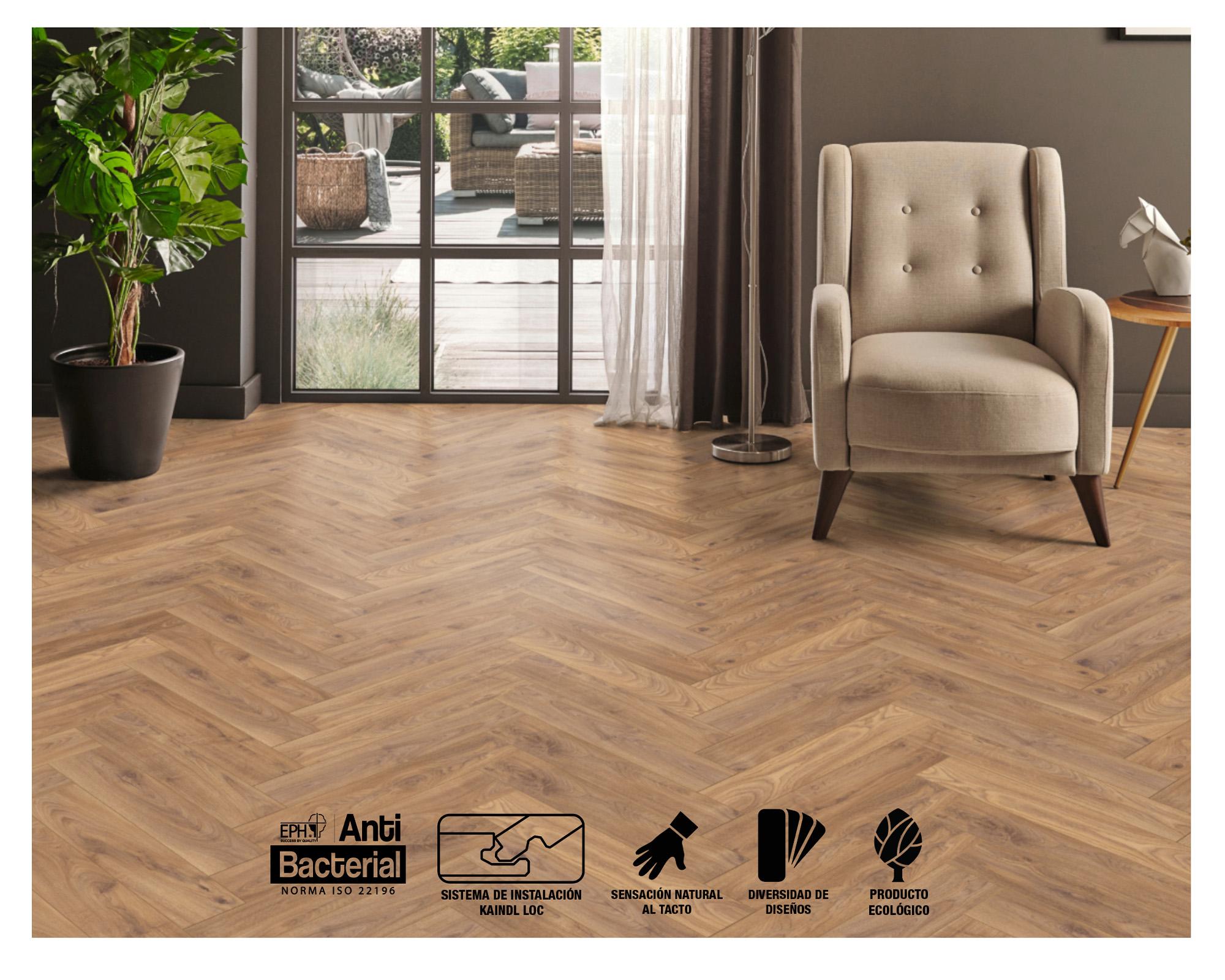 Piso flotante Bamburgh 8 mm 12.6x63 cm 0.873 m2-4