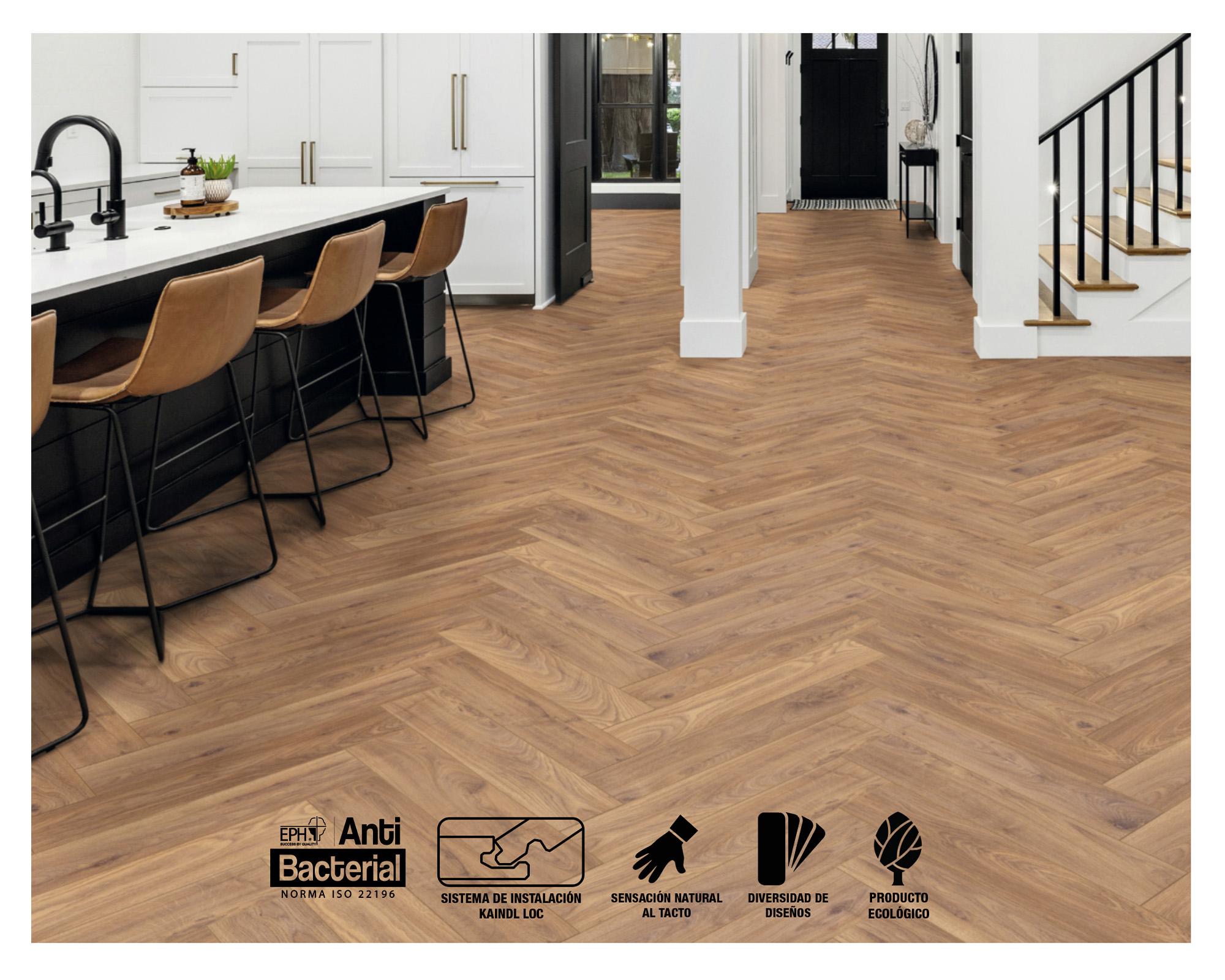 Piso flotante Bamburgh 8 mm 12.6x63 cm 0.873 m2-3